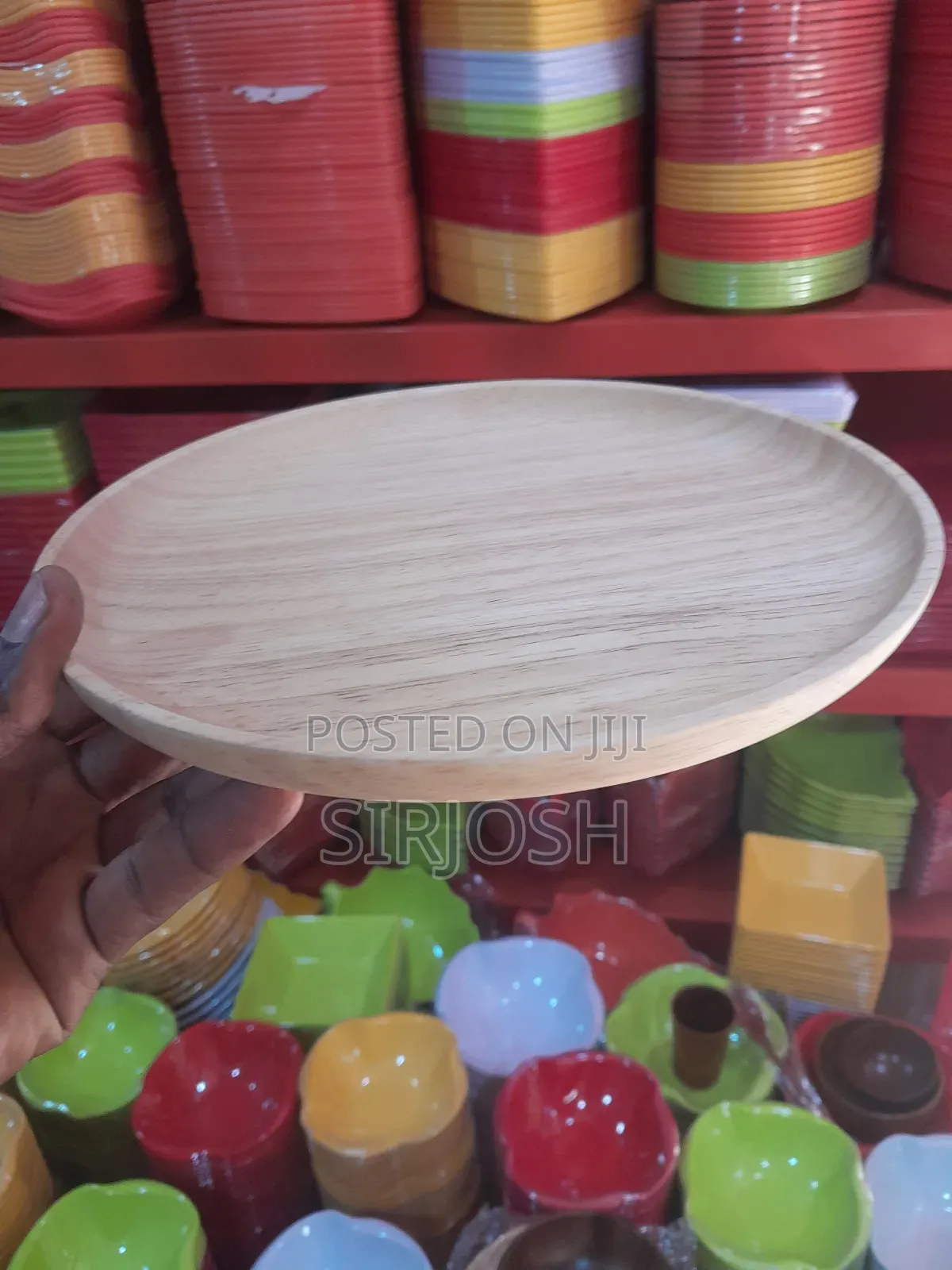24cm Wooden Plate