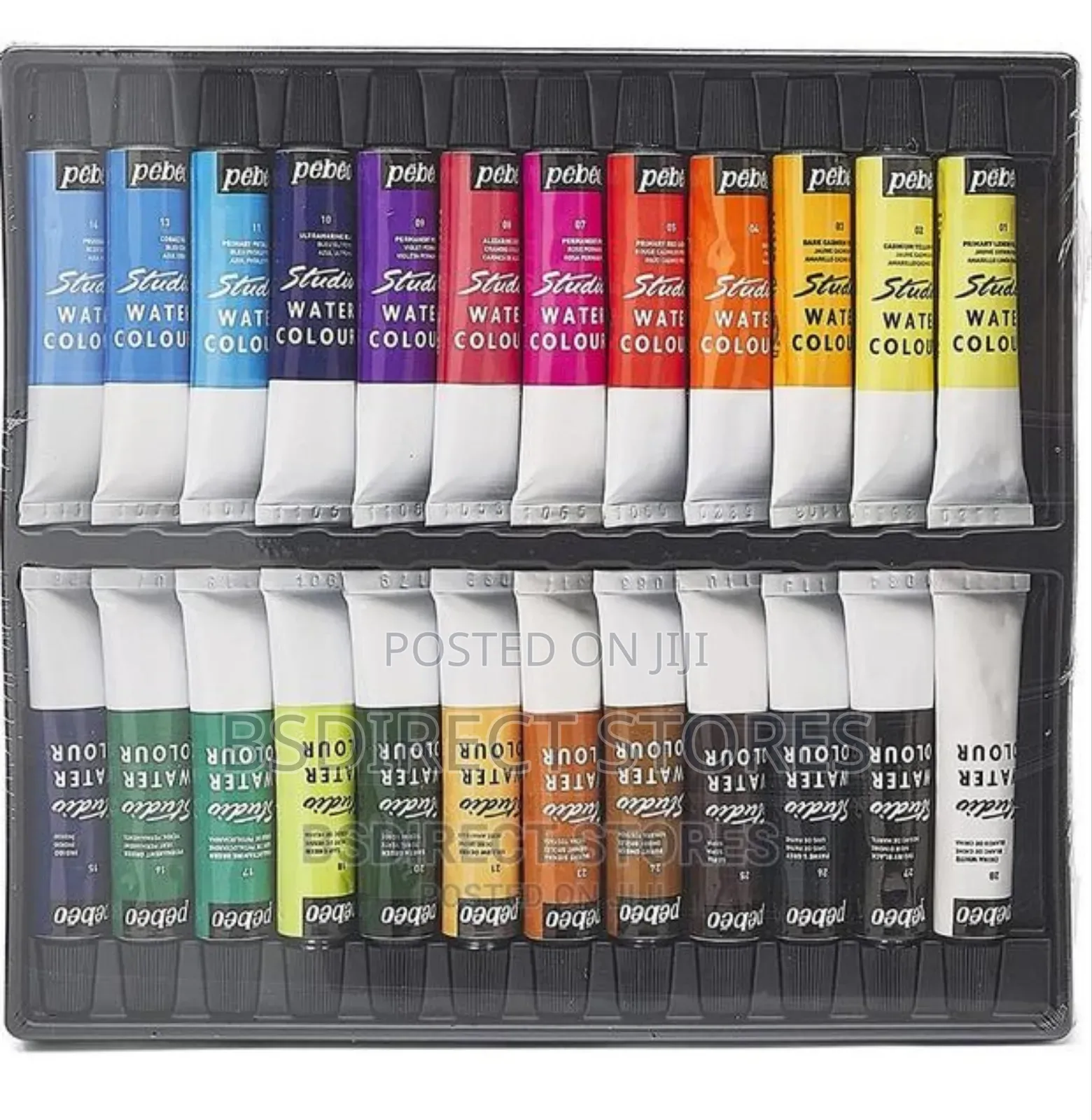 PEBEO Watercolour Paint Set For Professional Artists - 24