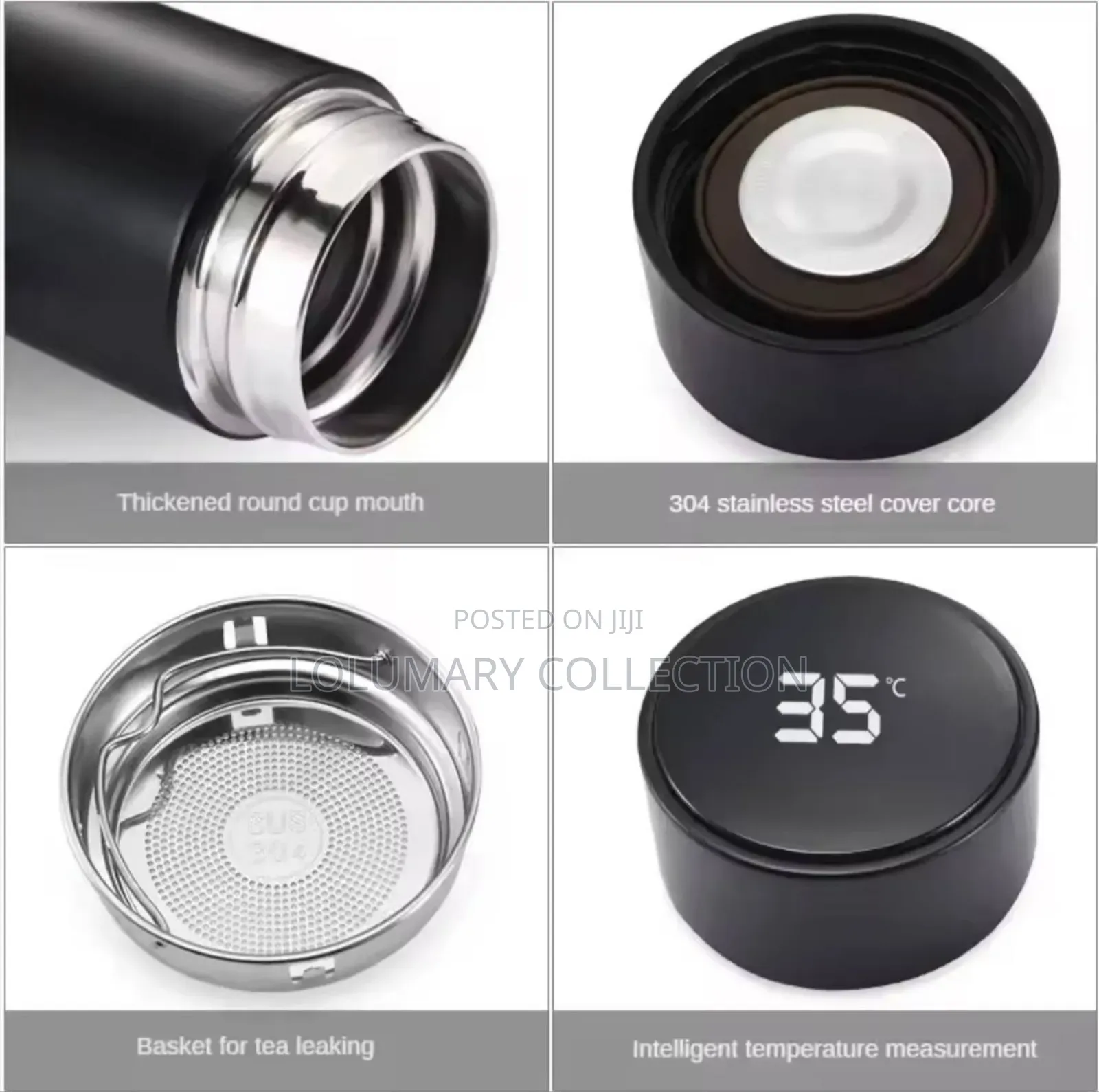Temperature Vacuum Flask Led Display Flask