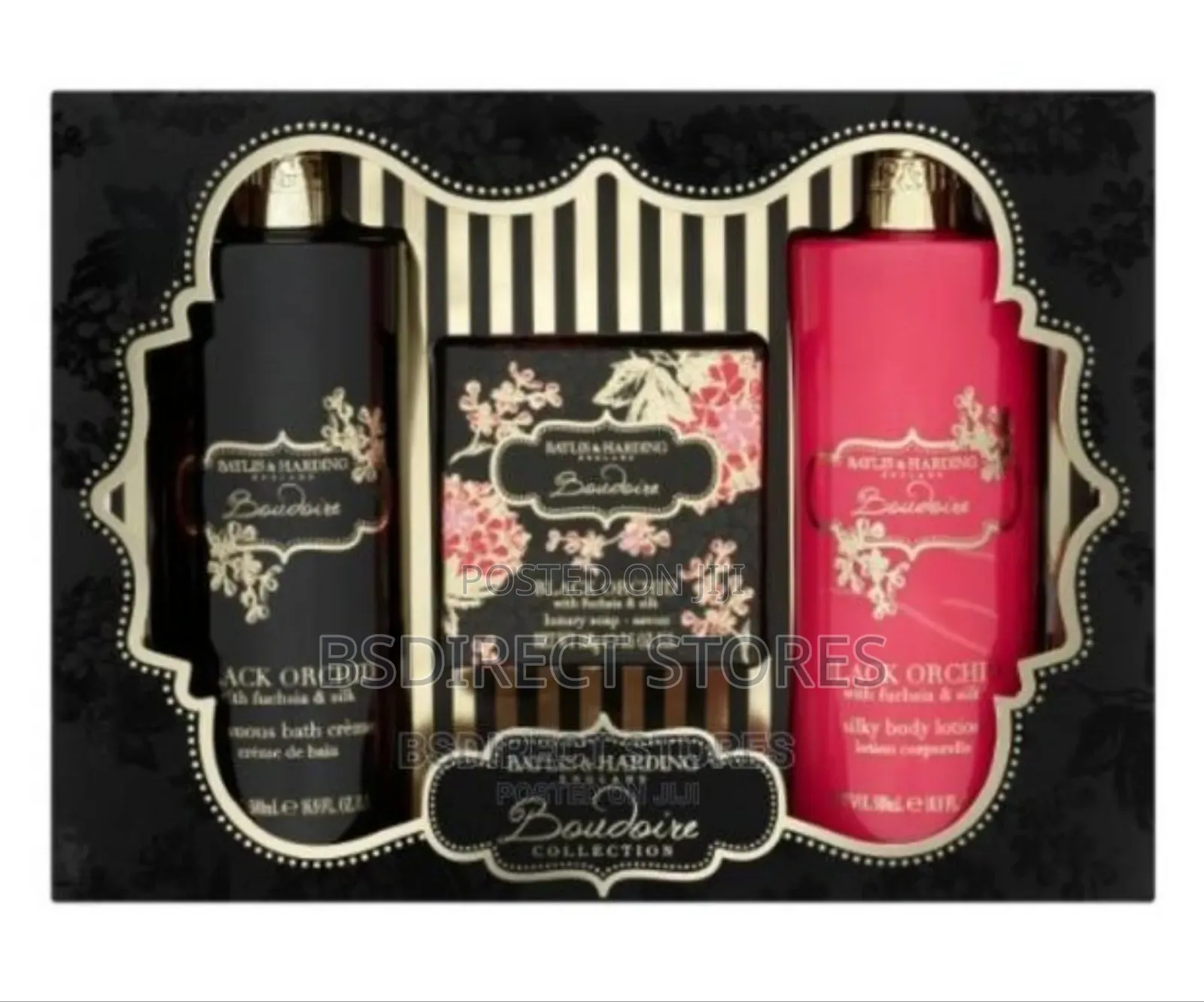 Baylis Harding Boudoire Black Orchid Fuchsia And Silk Set