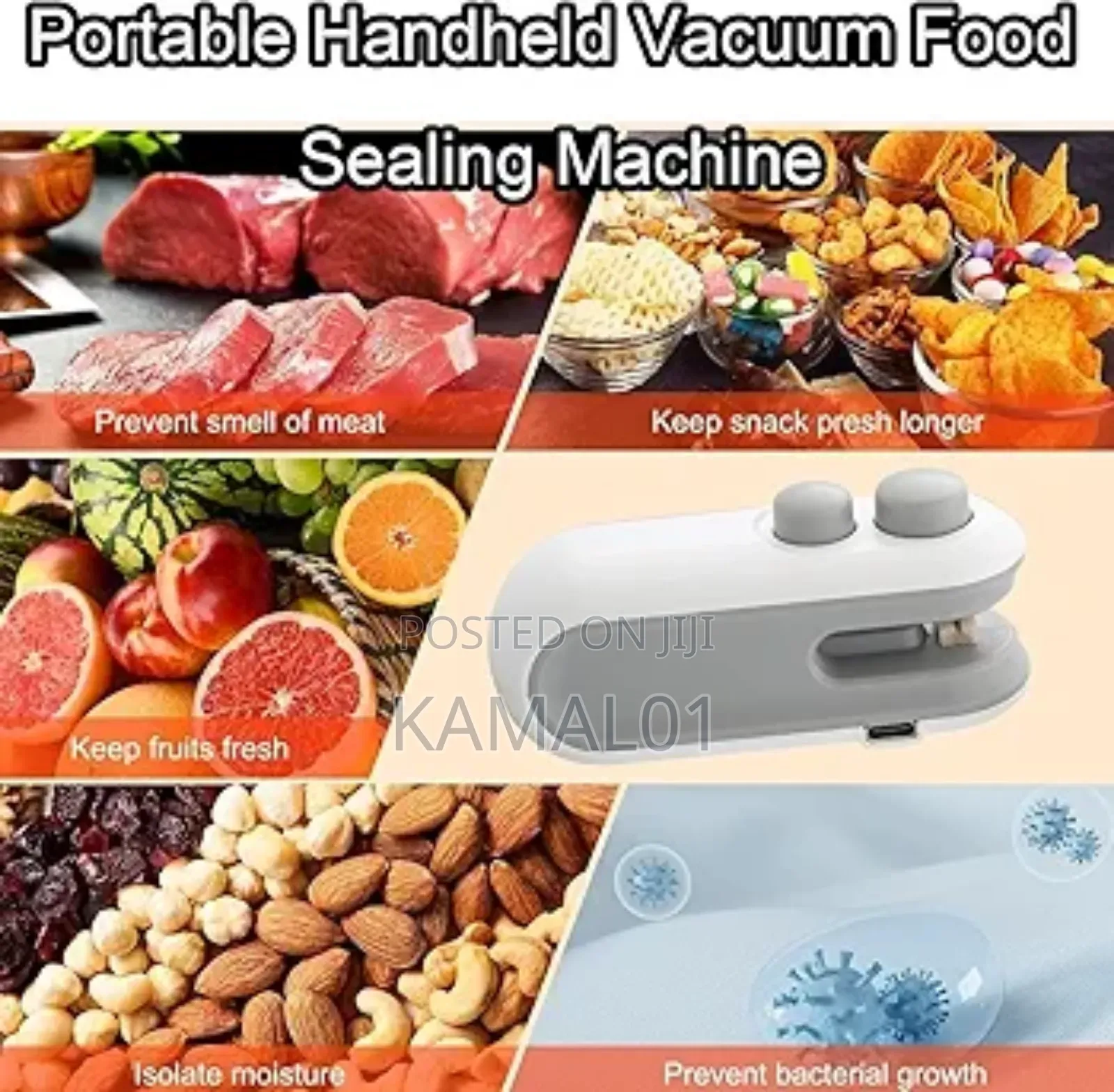 Usb Type C Rechargeable Mini Bag Sealer Machine 2 in 1