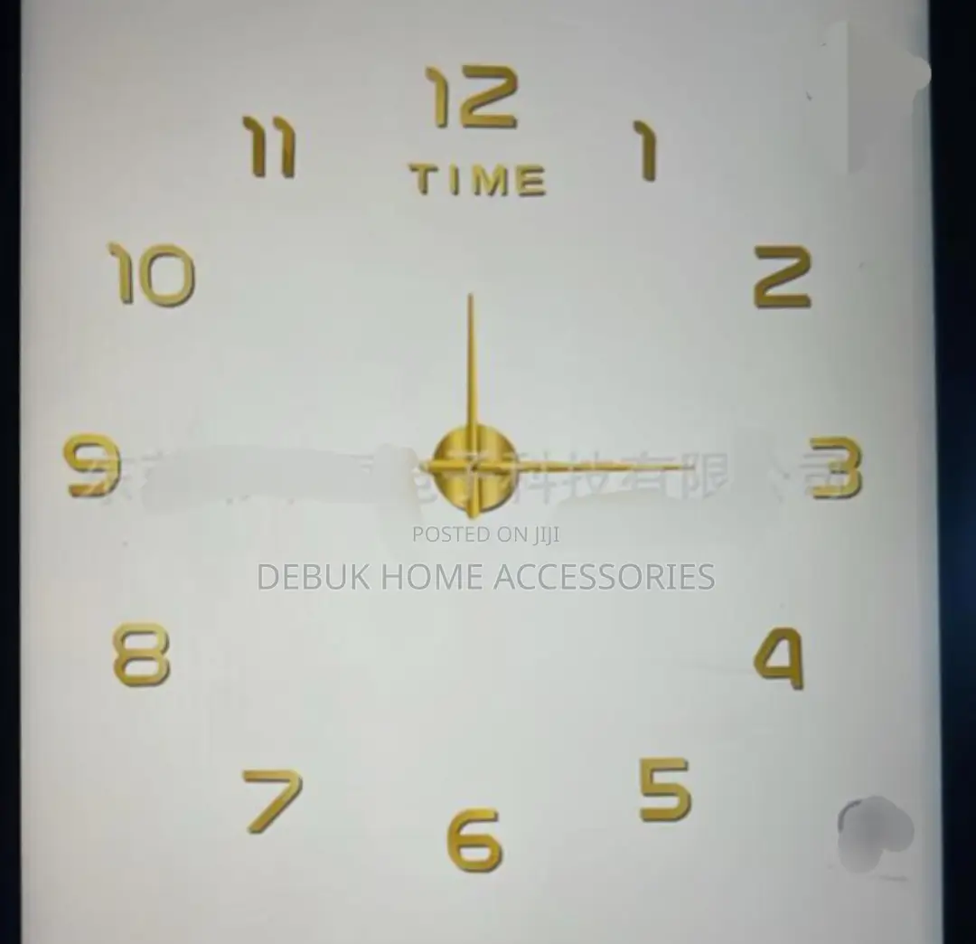 3d Acrylic Wall Clock (120cm)