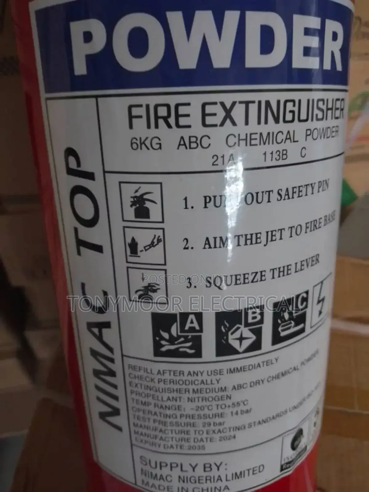 6kg Fire Extinguisher