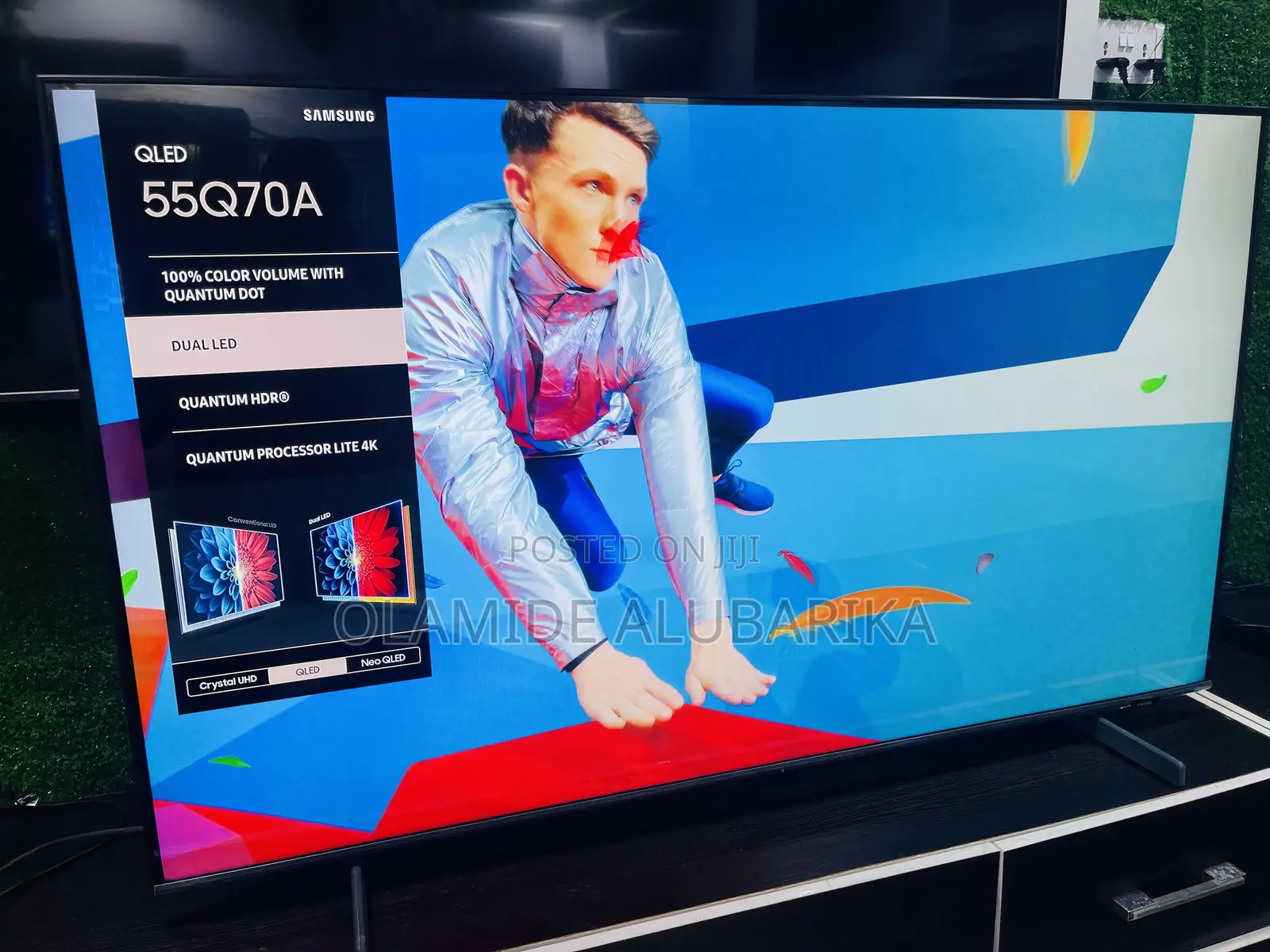 SAMSUNG Qled 55” Class Q70A Quantum Smart TV With Alexa
