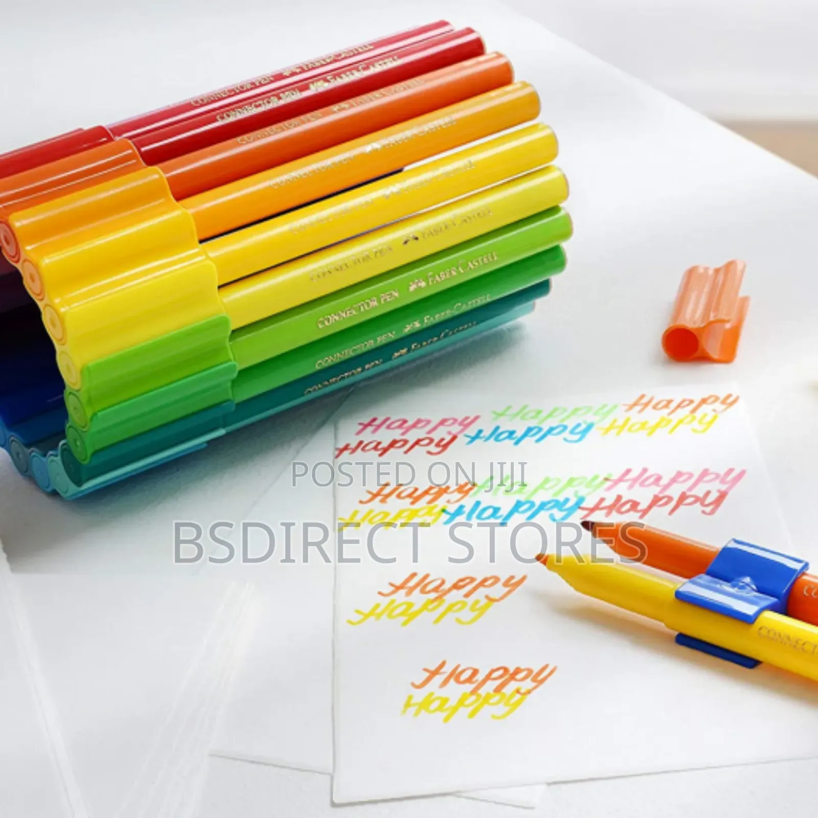 Faber-castell Connector Fibre Tip Pens - Assorted Colours 60