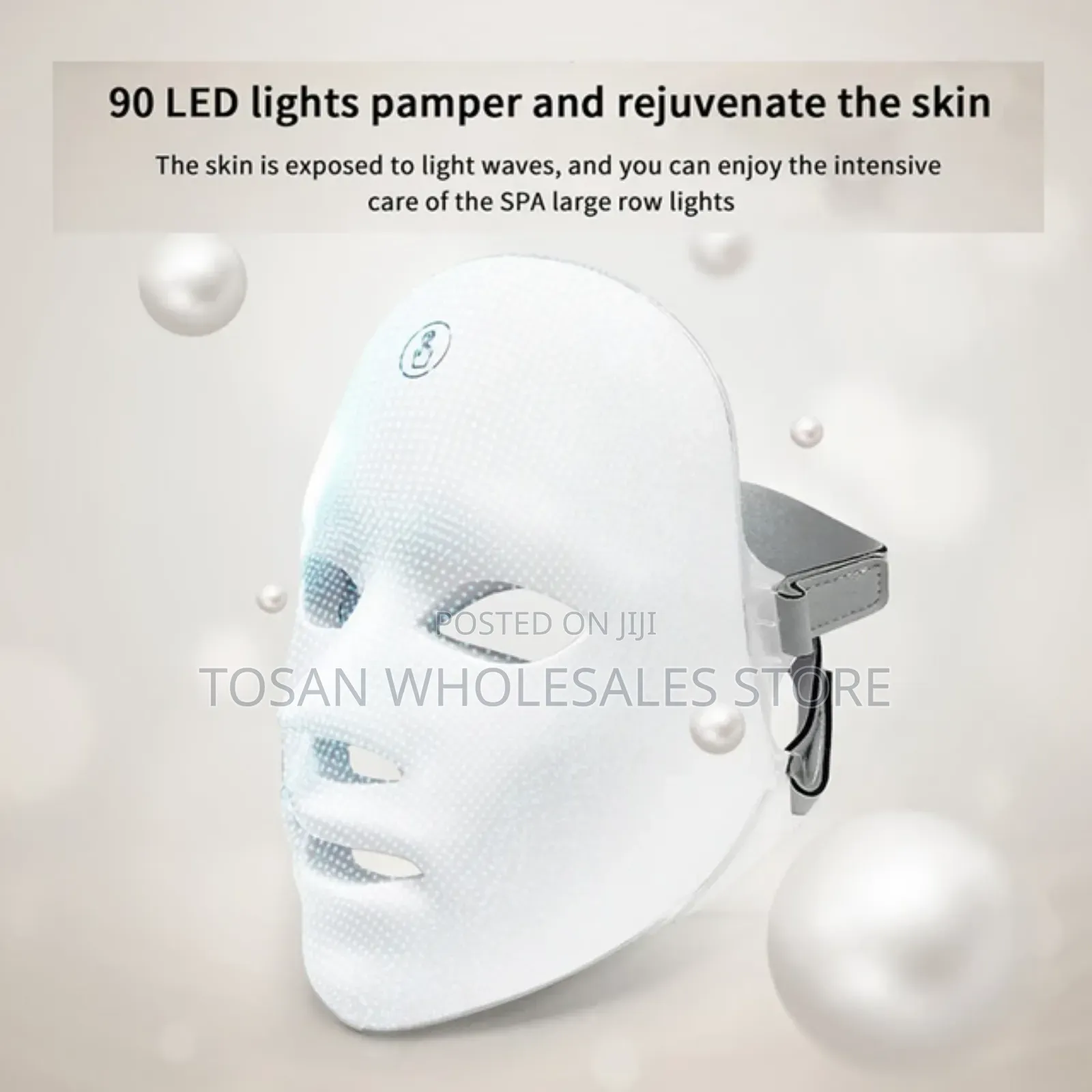 Rechargeable Facial Luminotherapy Led Mask