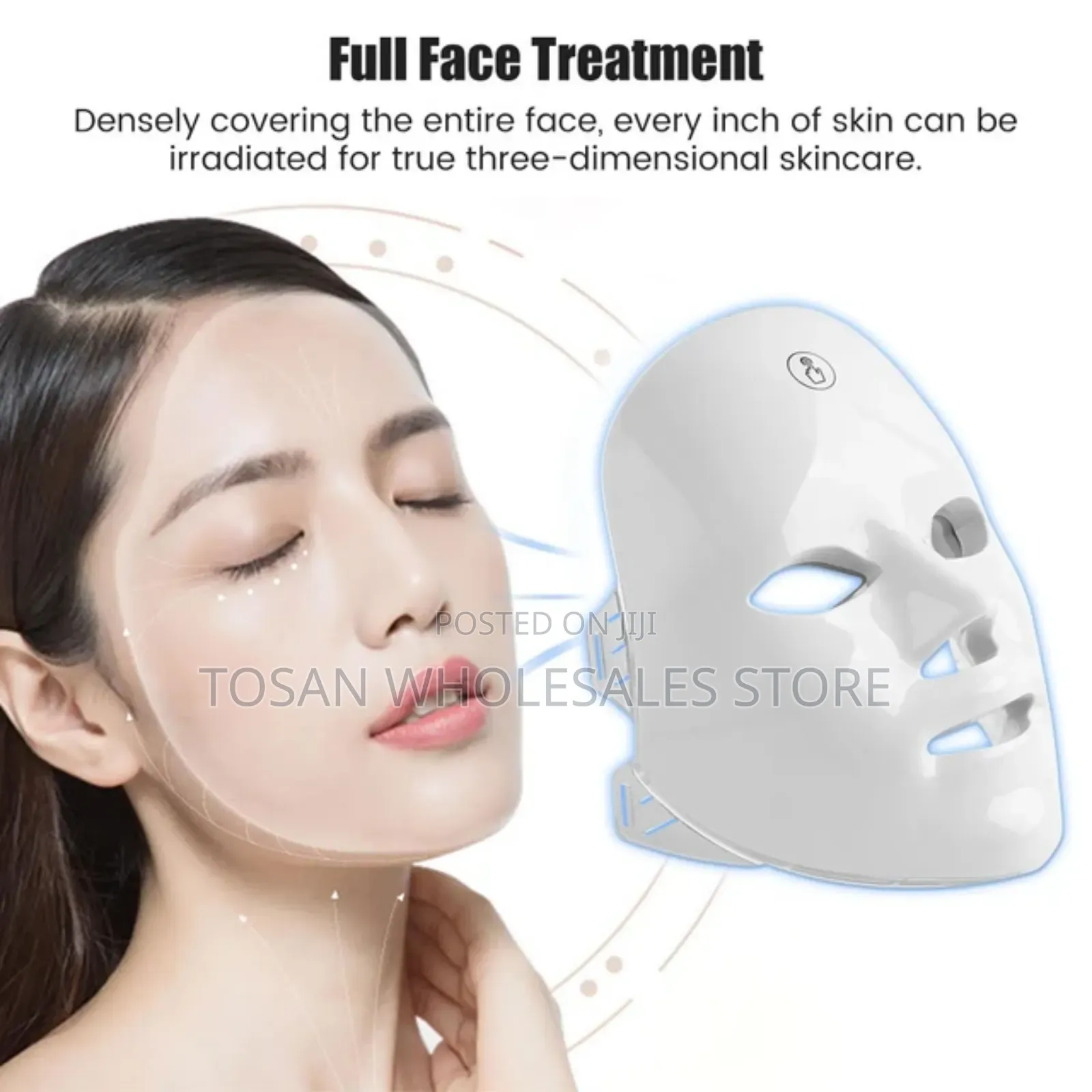 Rechargeable Facial Luminotherapy Led Mask