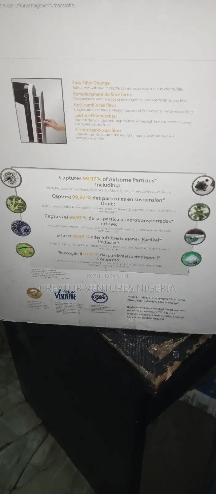 Air Purifier,Capture 99.97%Airborne Particles,Antibacterial