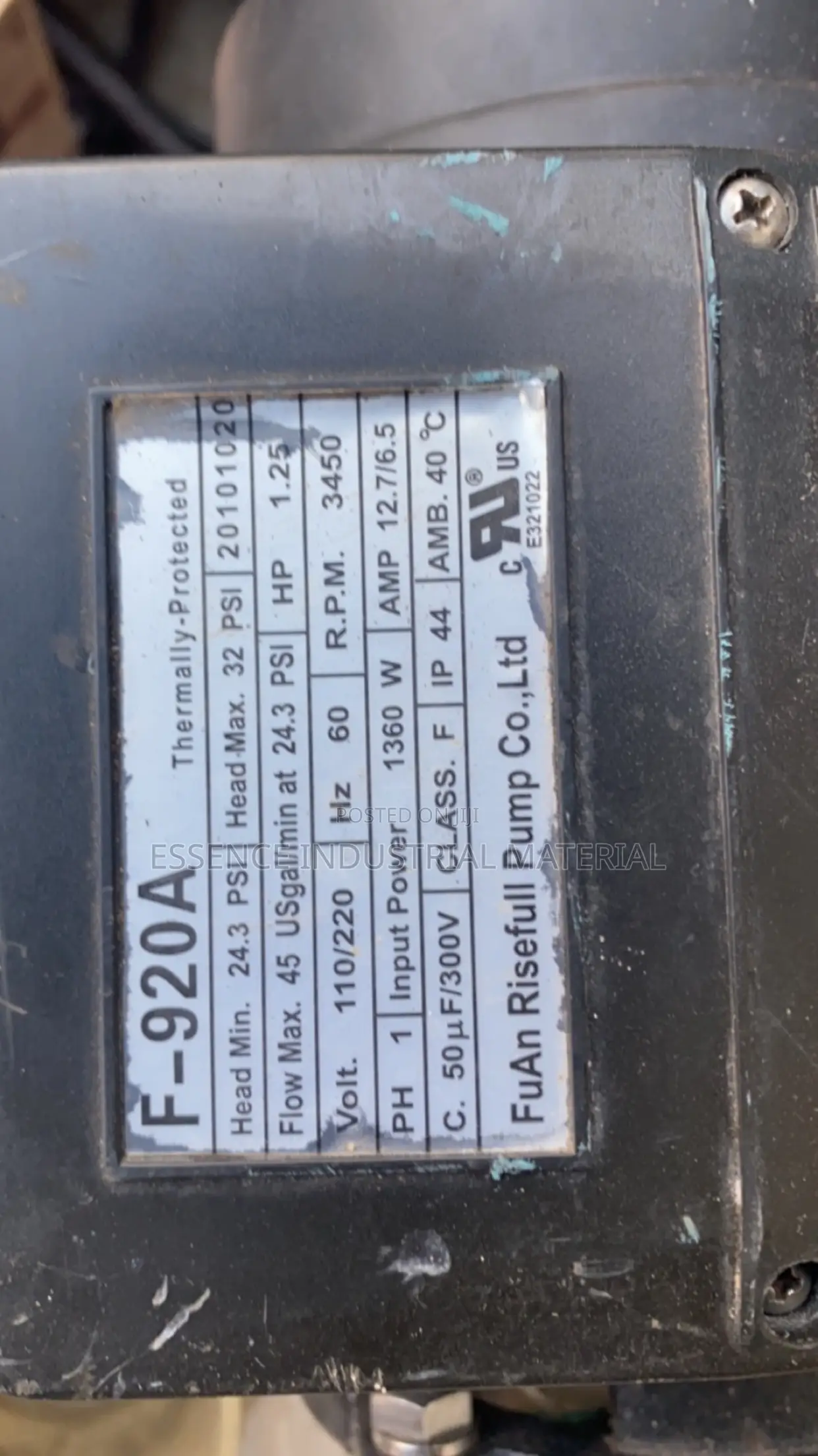 Single Phase Stainless Fuan Risefull Pump 110/220