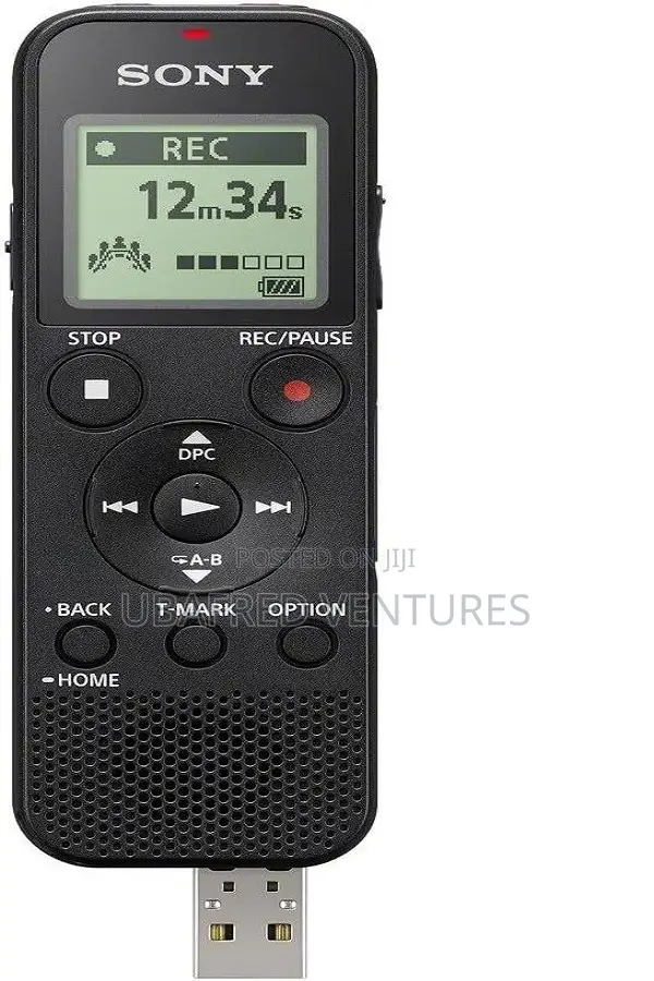 Sony Mono Digital Voice Recorder With Built-in-Usb - Black