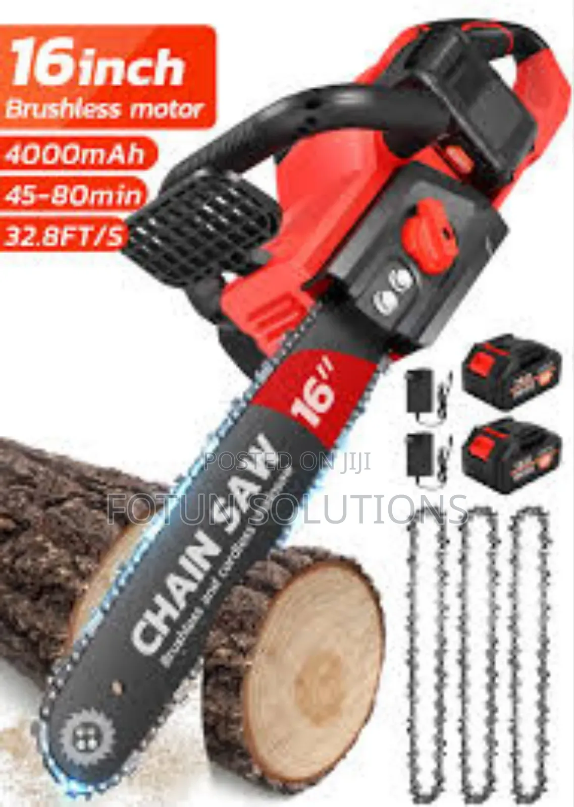 Battery Chainsaw 16 Inches