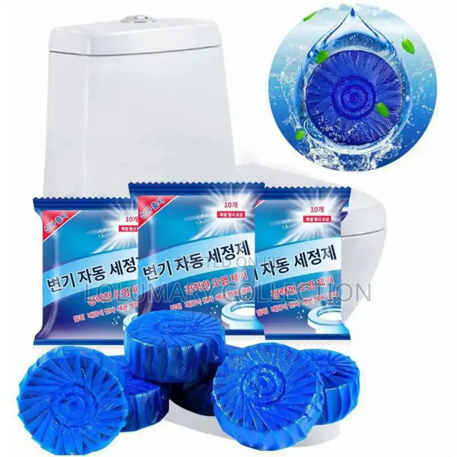 10pcs Blue Small Bubble Home Deodorizer Toilet Cleaner