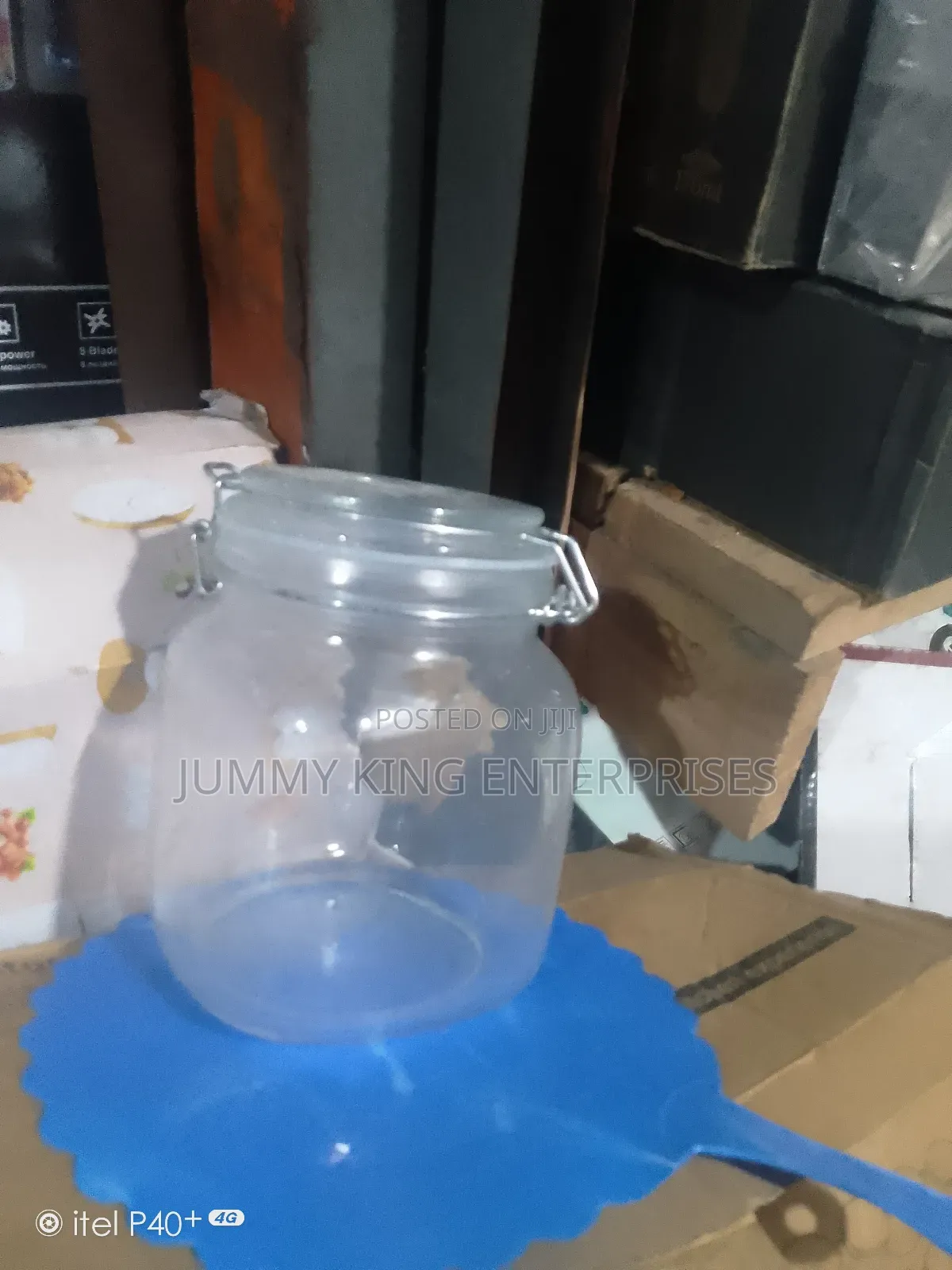 Glass Storage Jar Transparent Glass