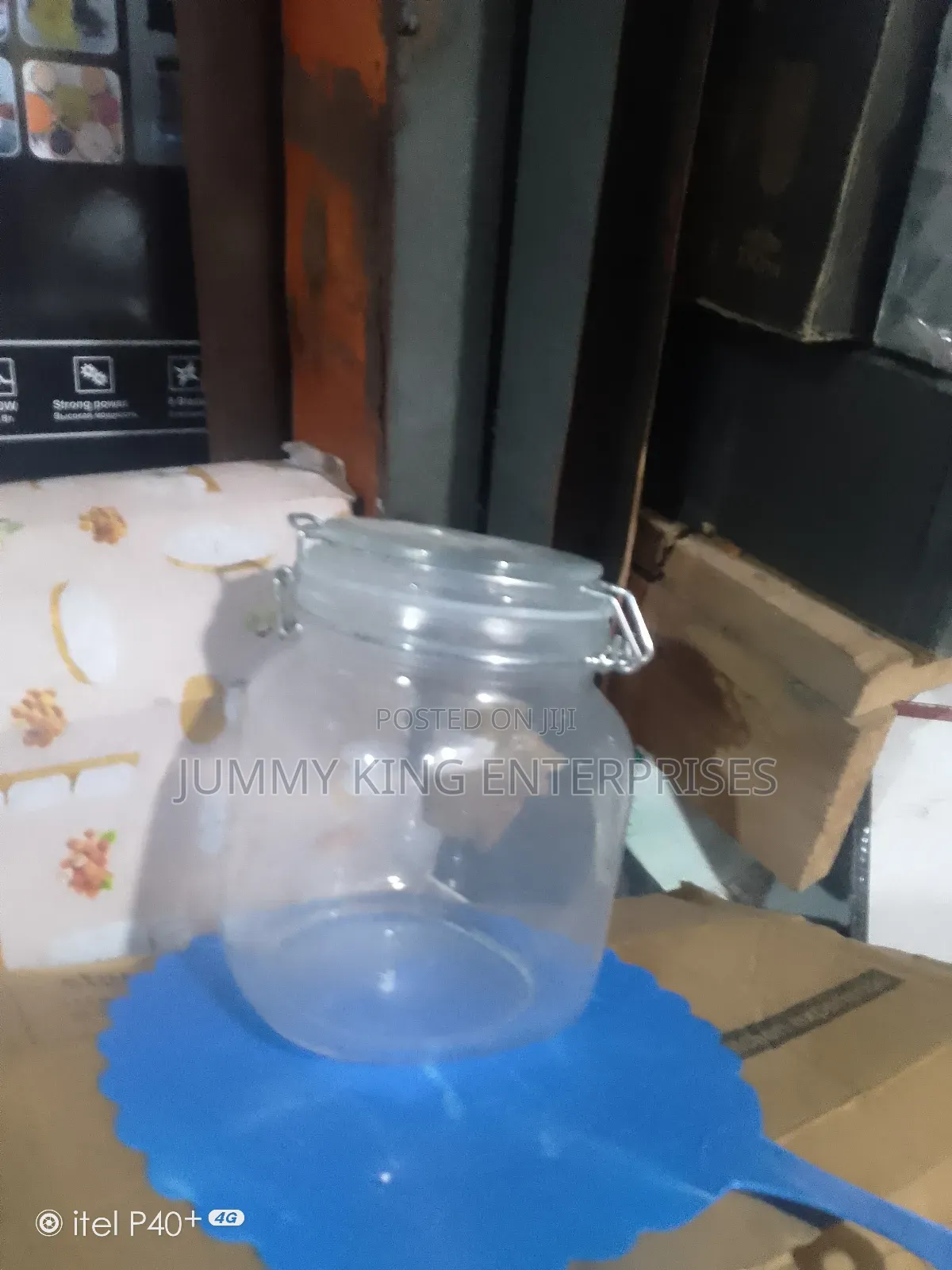 Glass Storage Jar Transparent Glass