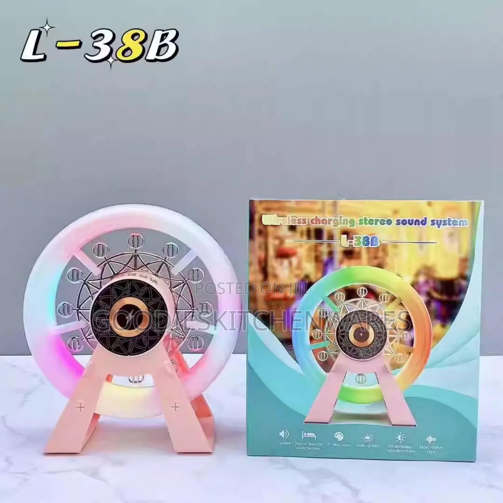 Ferris Wheel Bluetooth Speaker Alarm Clock RGB Light