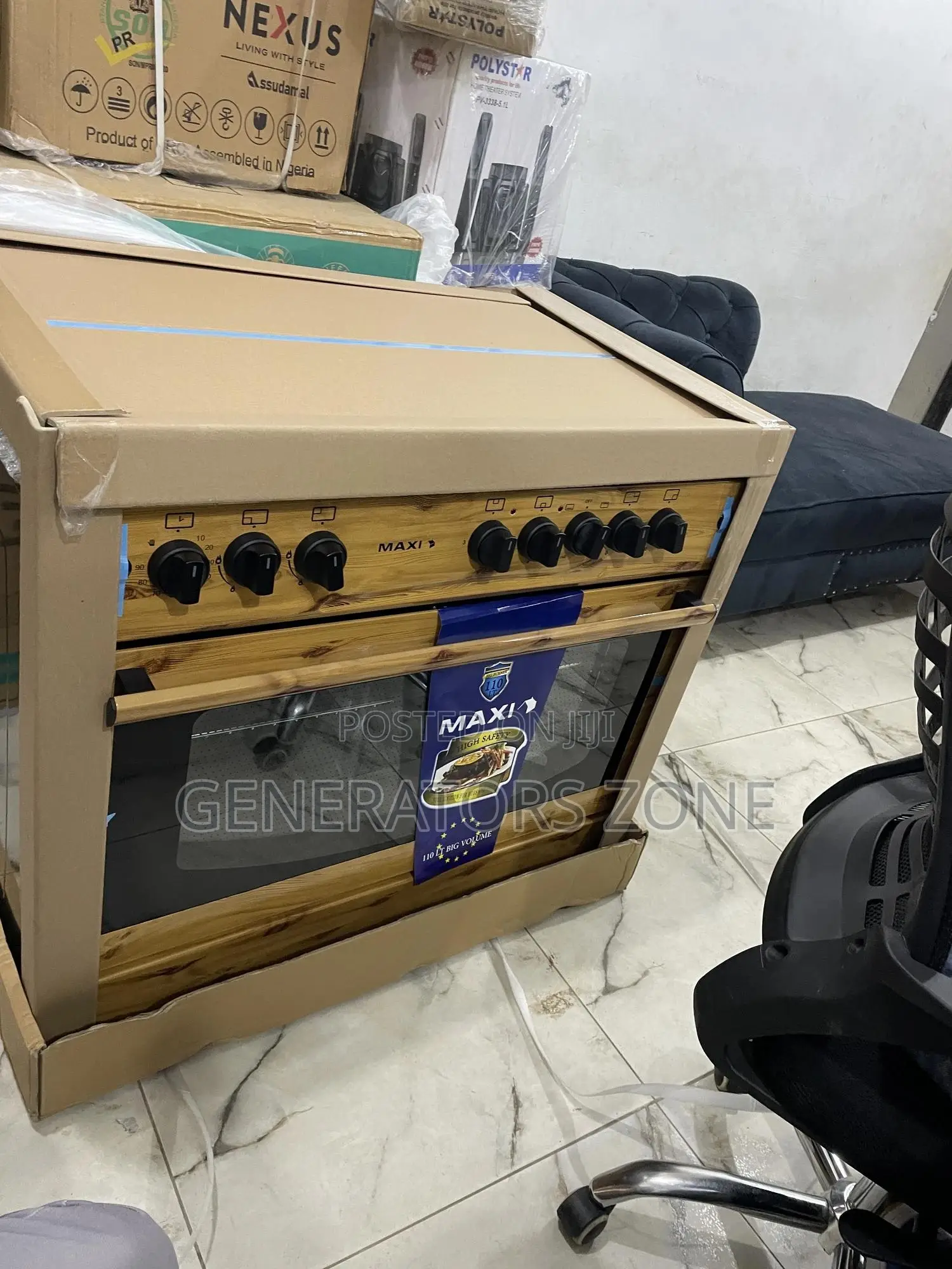 4 Gas Burner Maxi 60*90 {4+2} Gas Cooker {F9E42G2}
