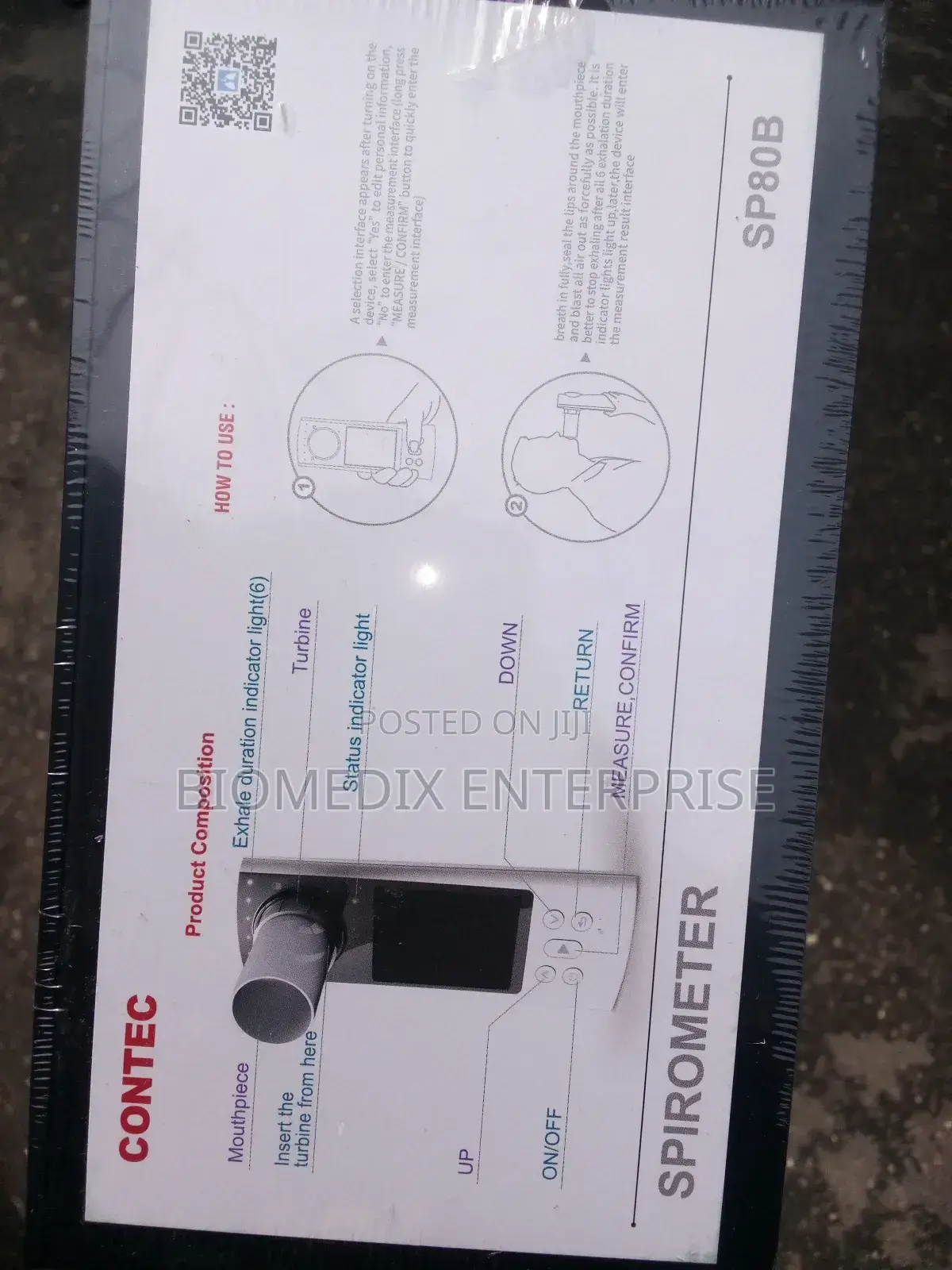 Potable Spirometer Sp80b