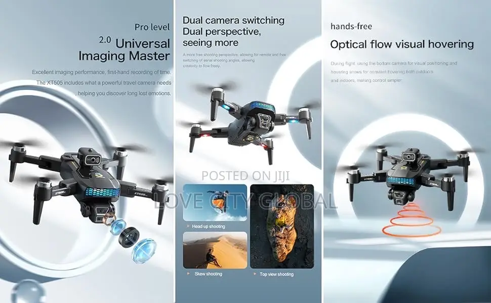 XT505 Obstacle Avoidance HD 5G Wifi GPS Drone 2 Battery