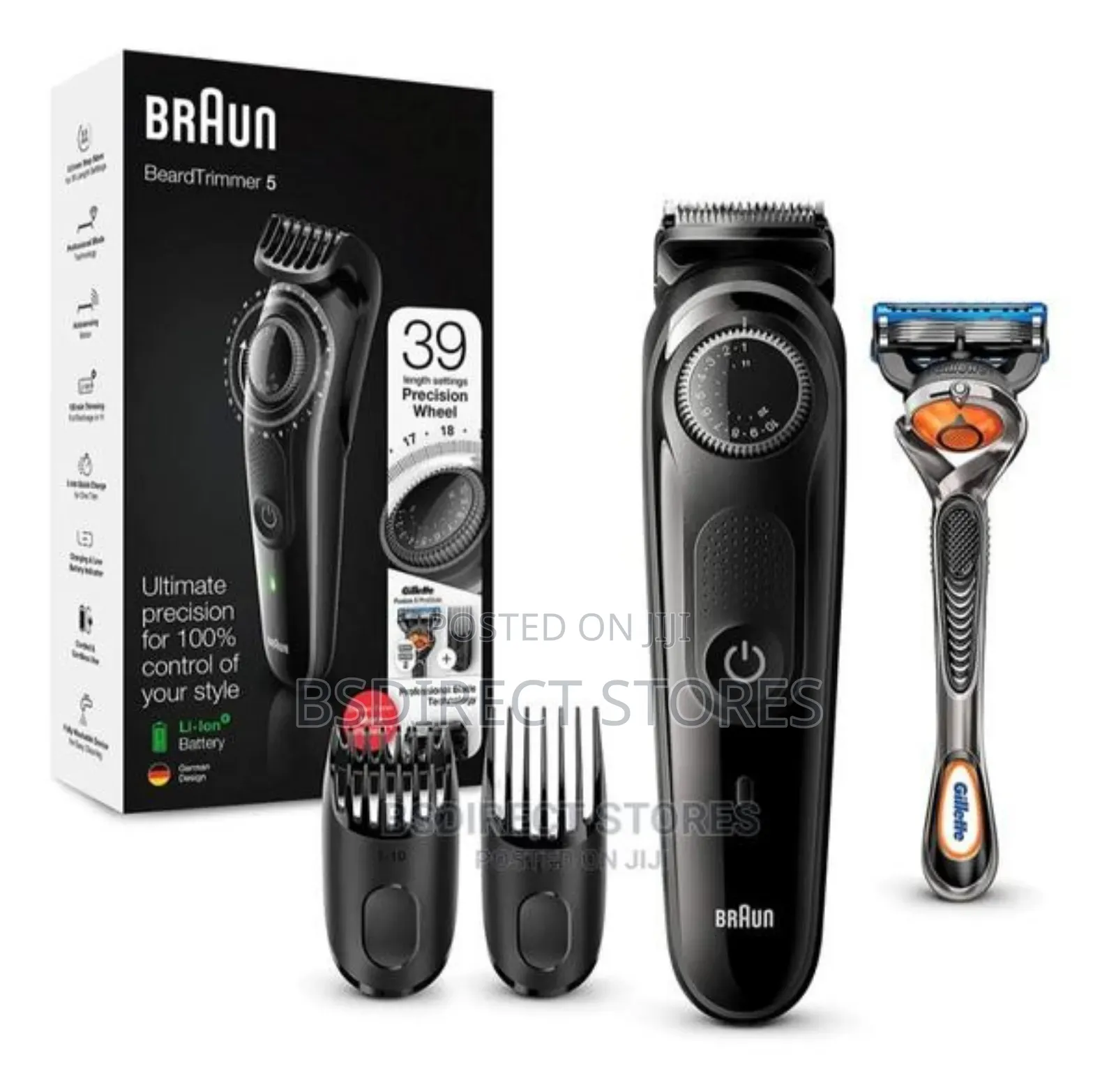 Braun BT5242 Men Trimmer Hair Clipper, 39 Length Settings