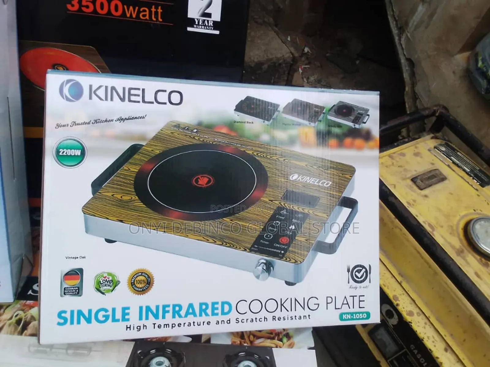 Kinelco Infrared Hot Plate Electric Cooking Stove 2200w Energy Saver