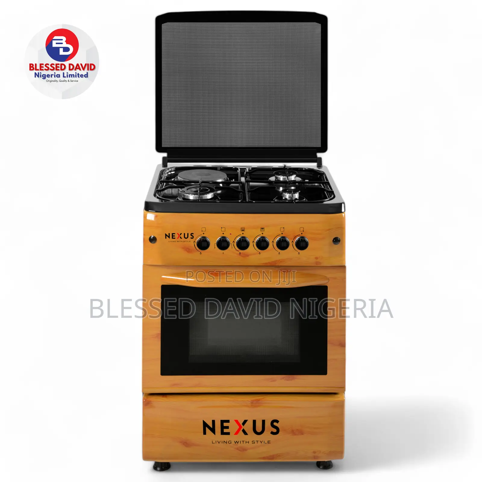 Nexu 3 Gas Burner + 1 Electric Hotplate Standing Cooker NX-6