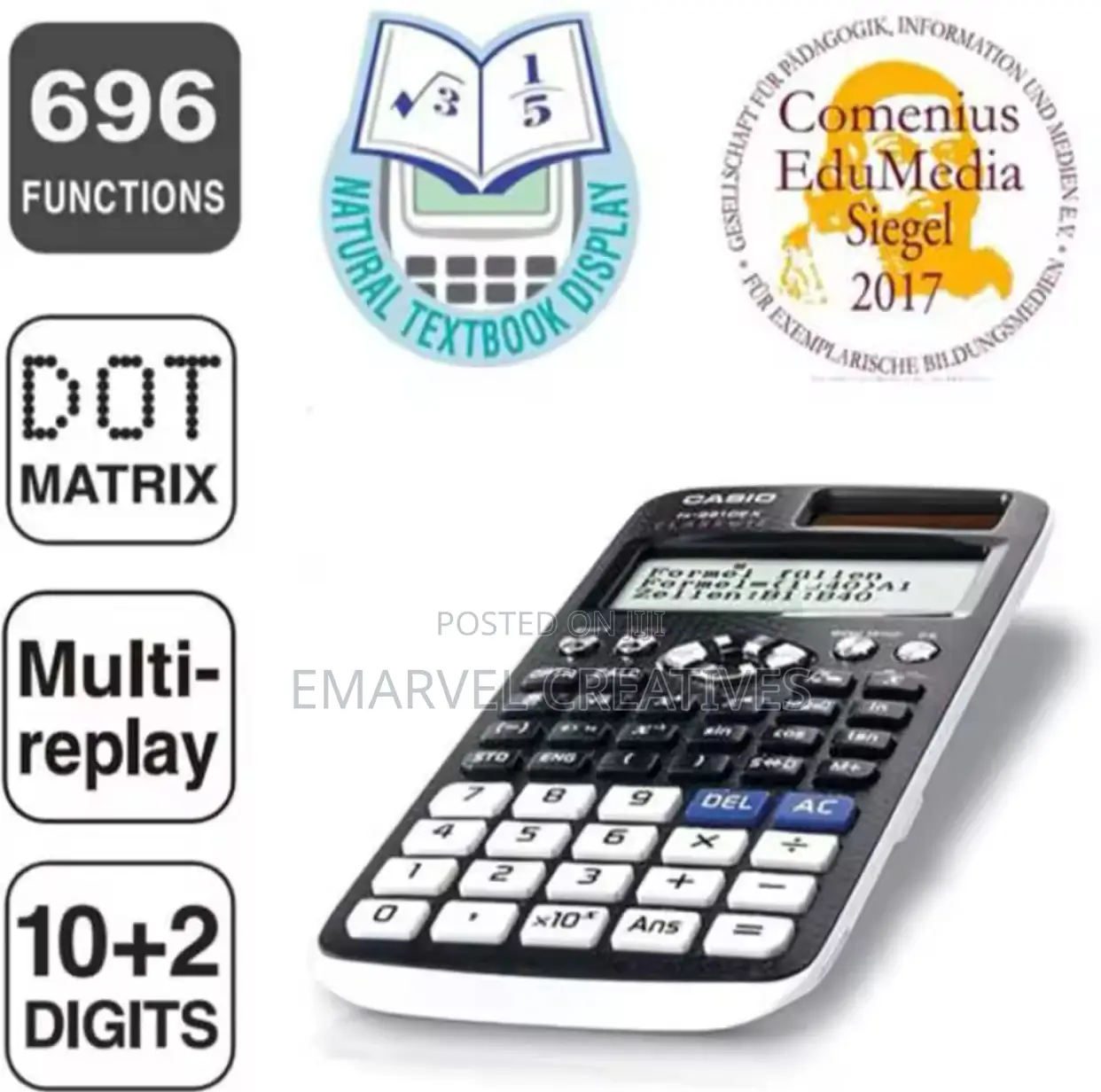 991EX Scientific Calculator Original Digital Large Display