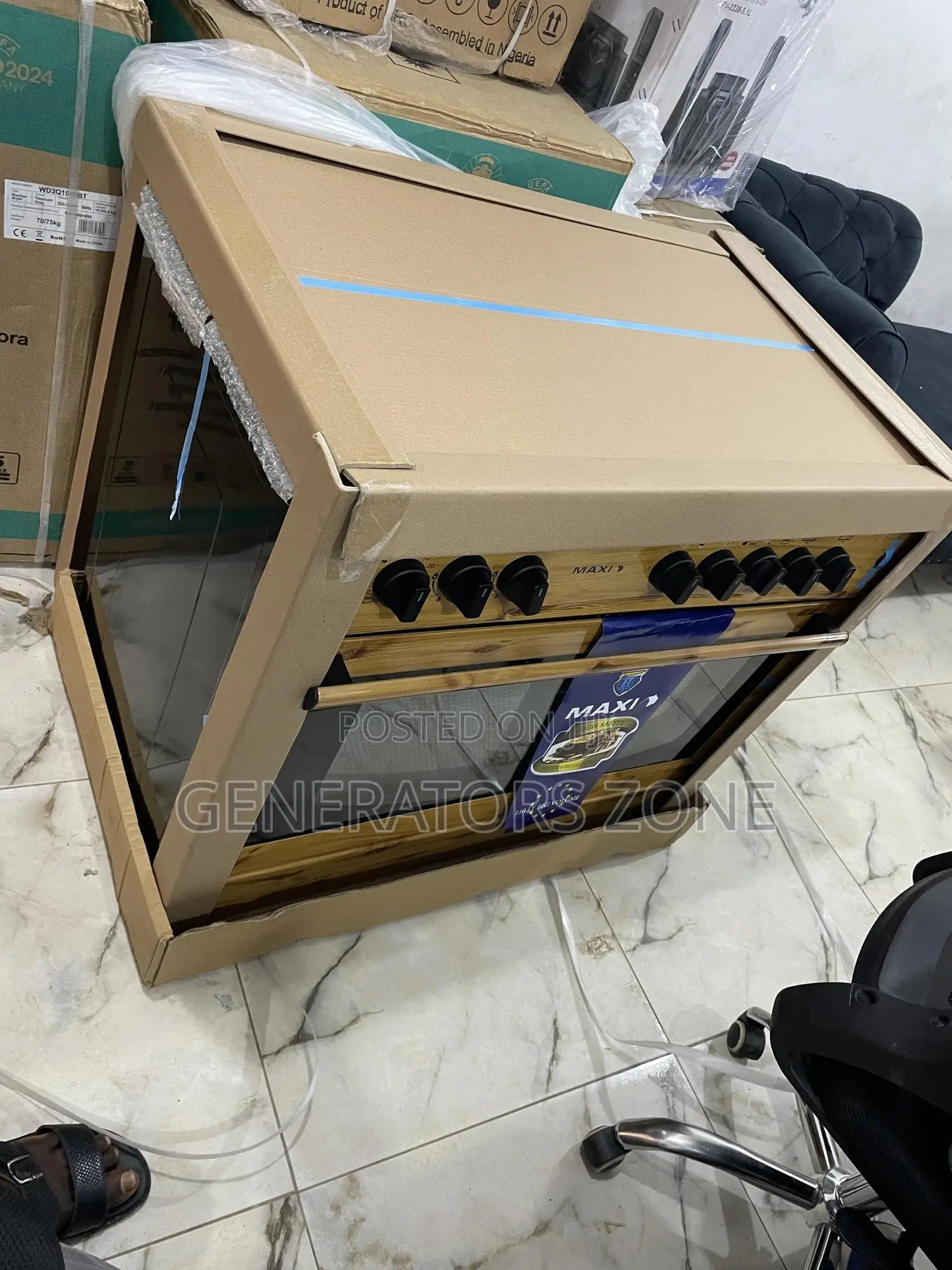 Staining Options Maxi 60*90 {4+2} Burner Gas Cooker Wood