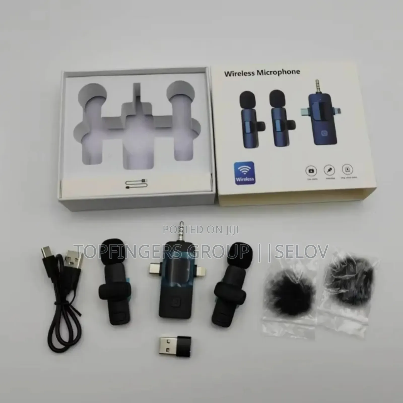 (Sales)Brand New 4 in 1 Wireless Lapel Laverlier Microphone