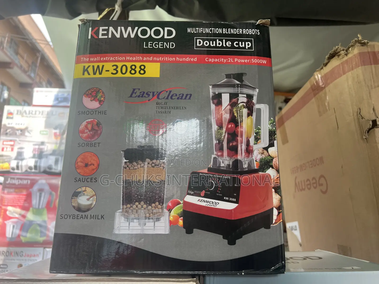 Kenwood Original Legend 5000watts Double Cups Blender