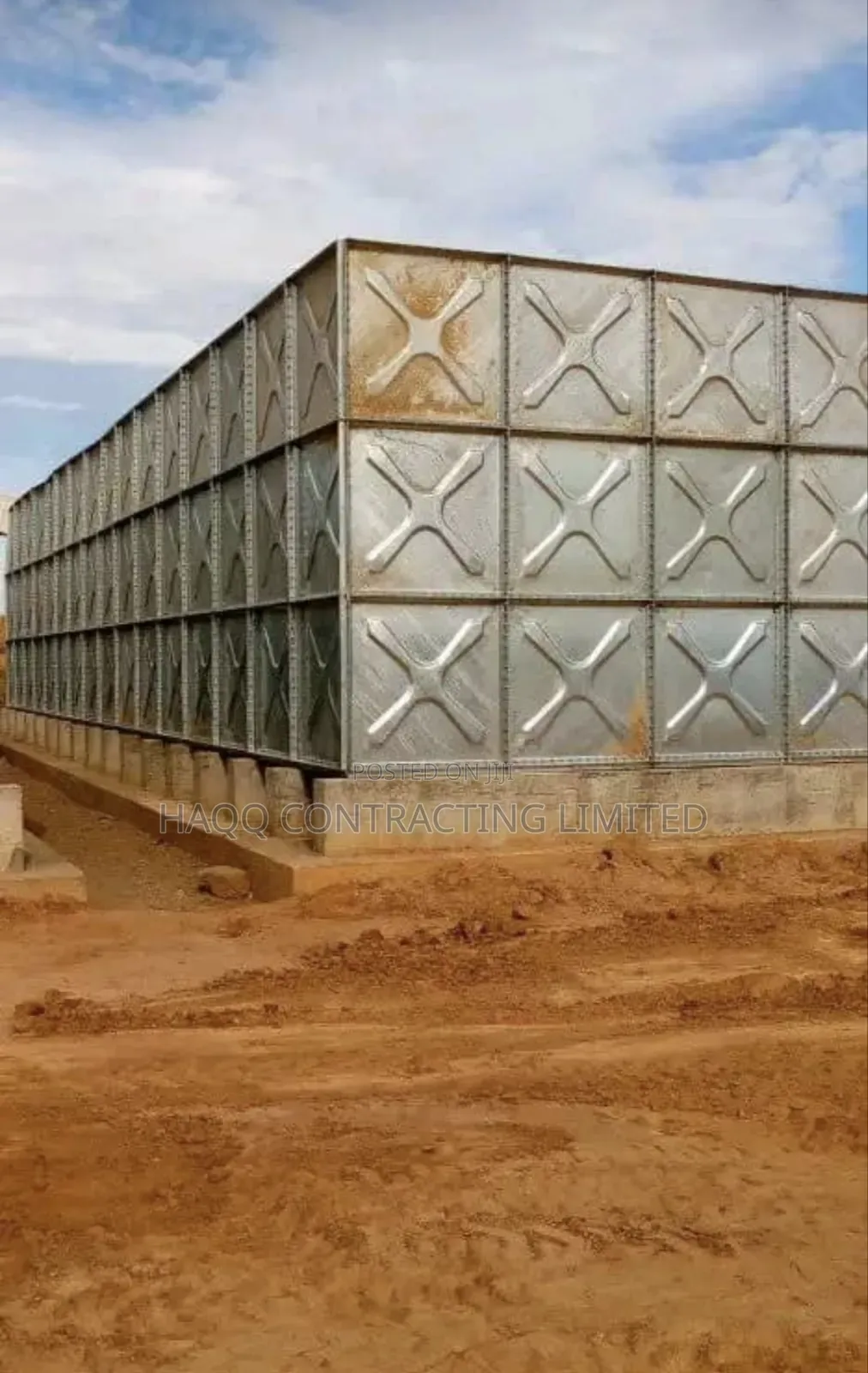 Pressed Steel Braithwaite Water Tank Supply and Installation