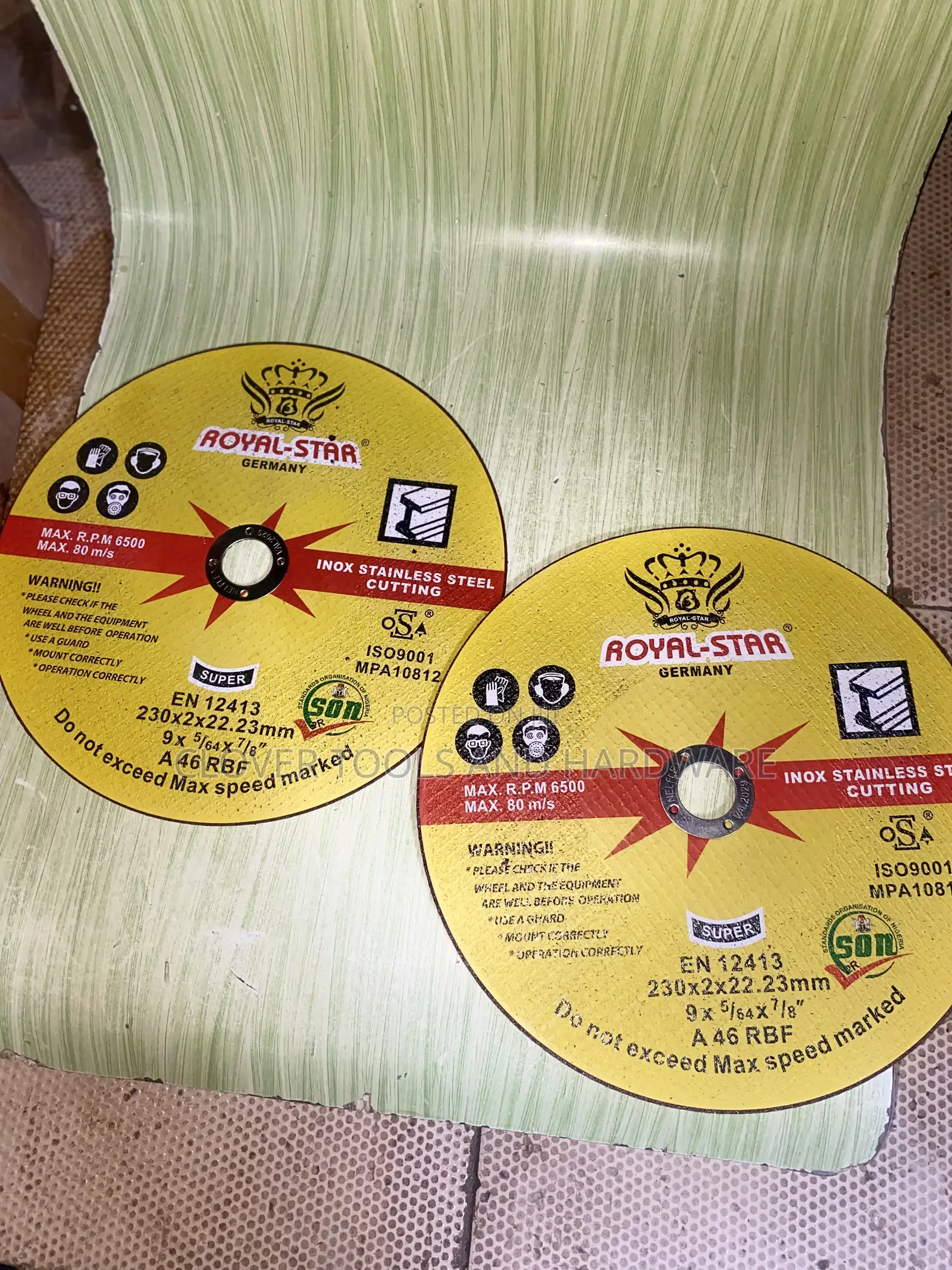 Royal Star Cutting Disc 9” Original for Metal Steel,