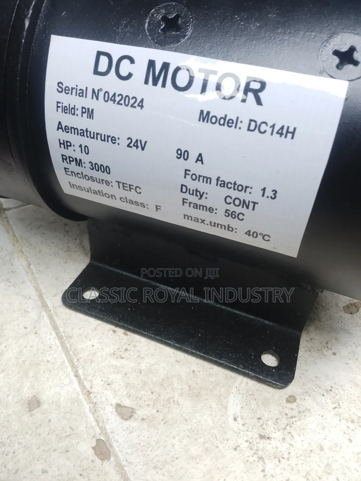 10 HP DC Motor 3000 RPM