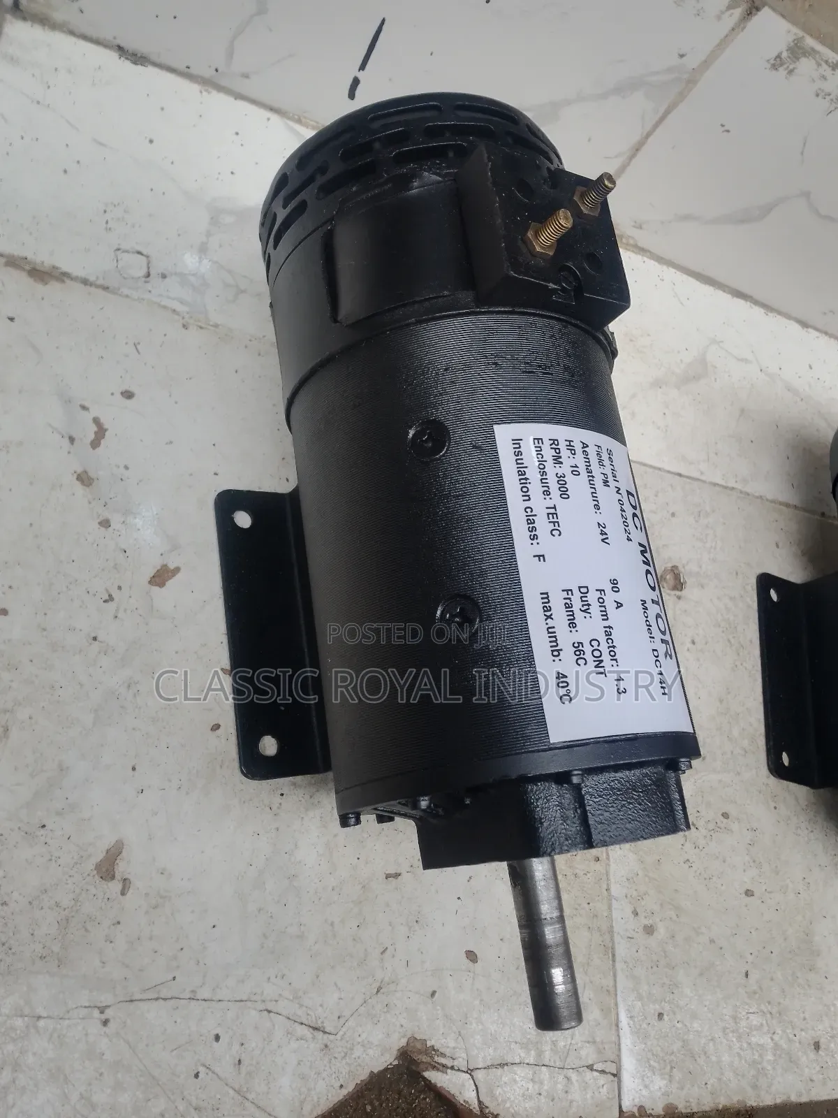 10 HP DC Motor 3000 RPM