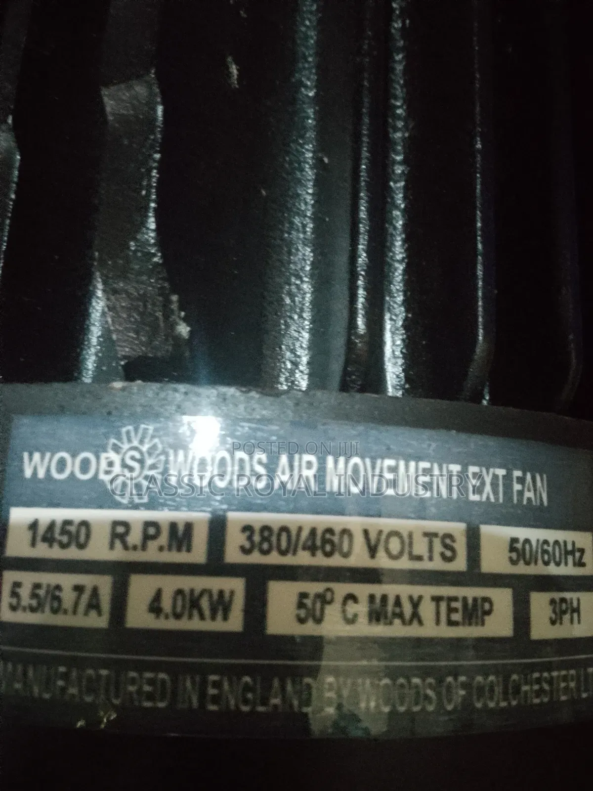 4 Kw Heat Extractor Fan 5 HP