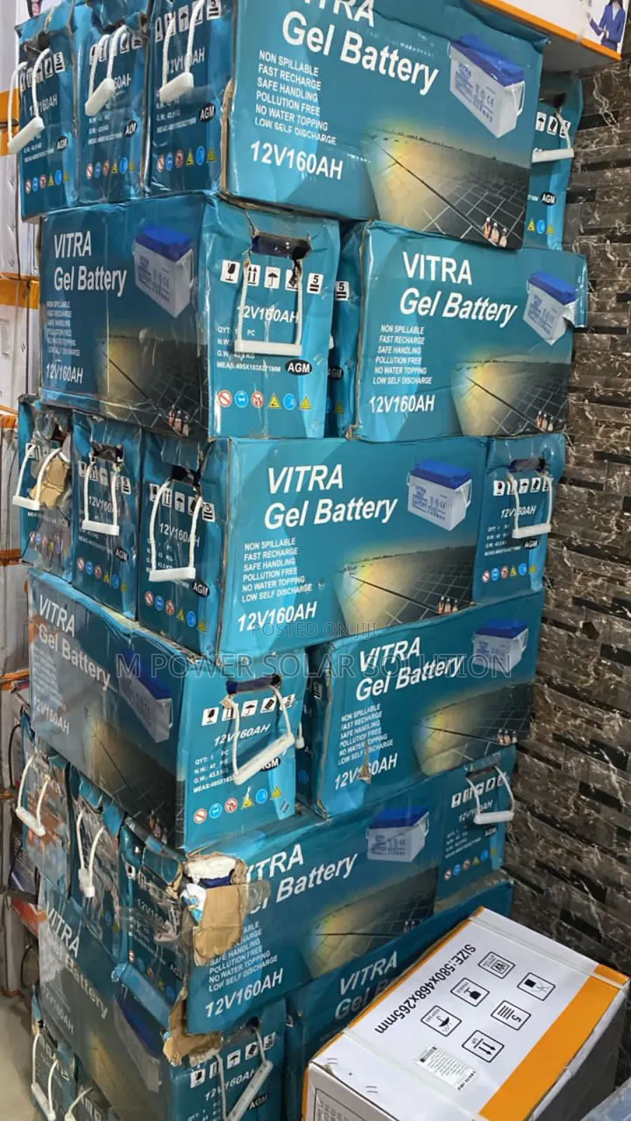 160ah 12v Vitra Solar Dry Cell Battery