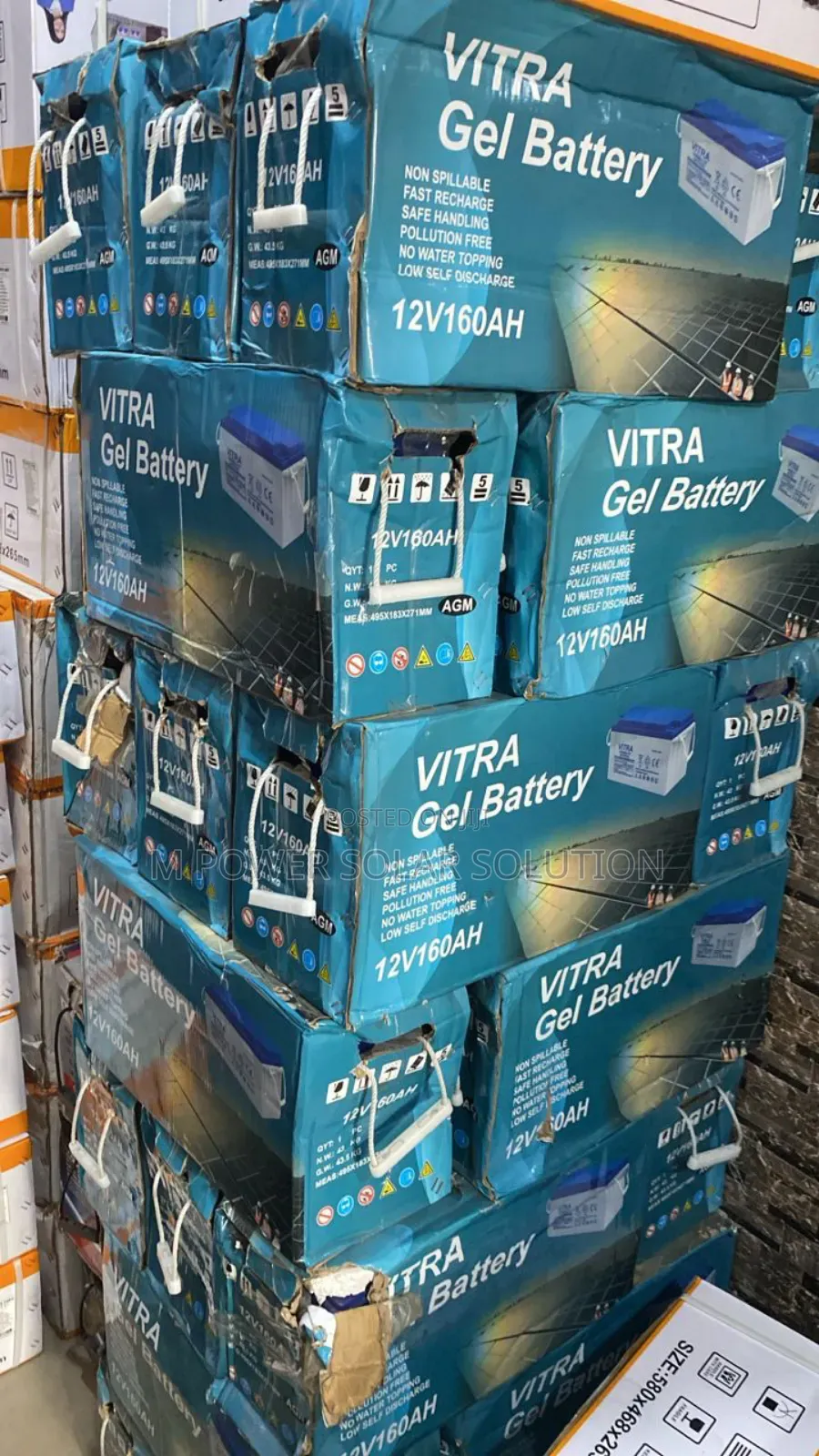 160ah 12v Vitra Solar Dry Cell Battery