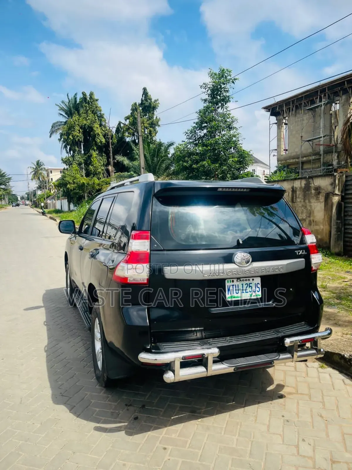 Black Toyota Prado for Rent/Lease/Hire