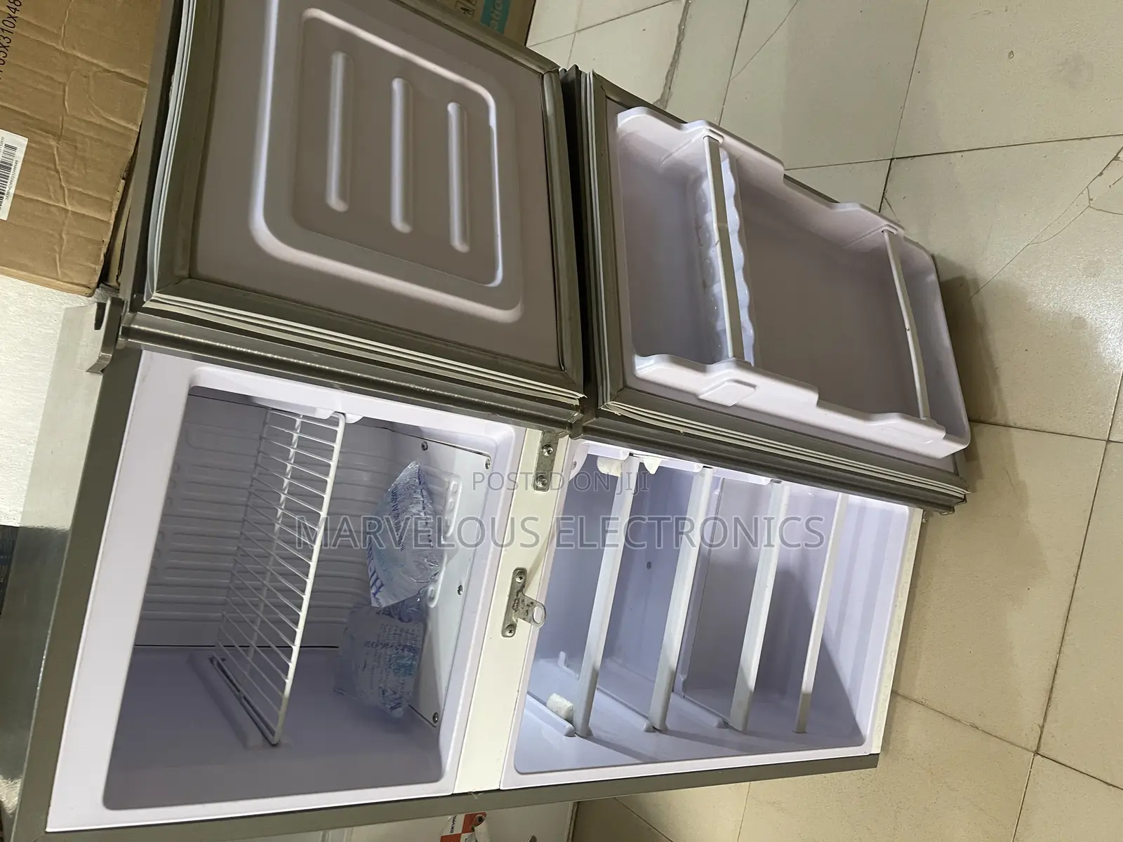 Brand New Snowsea Double Door Refrigerator Full Coper Eng
