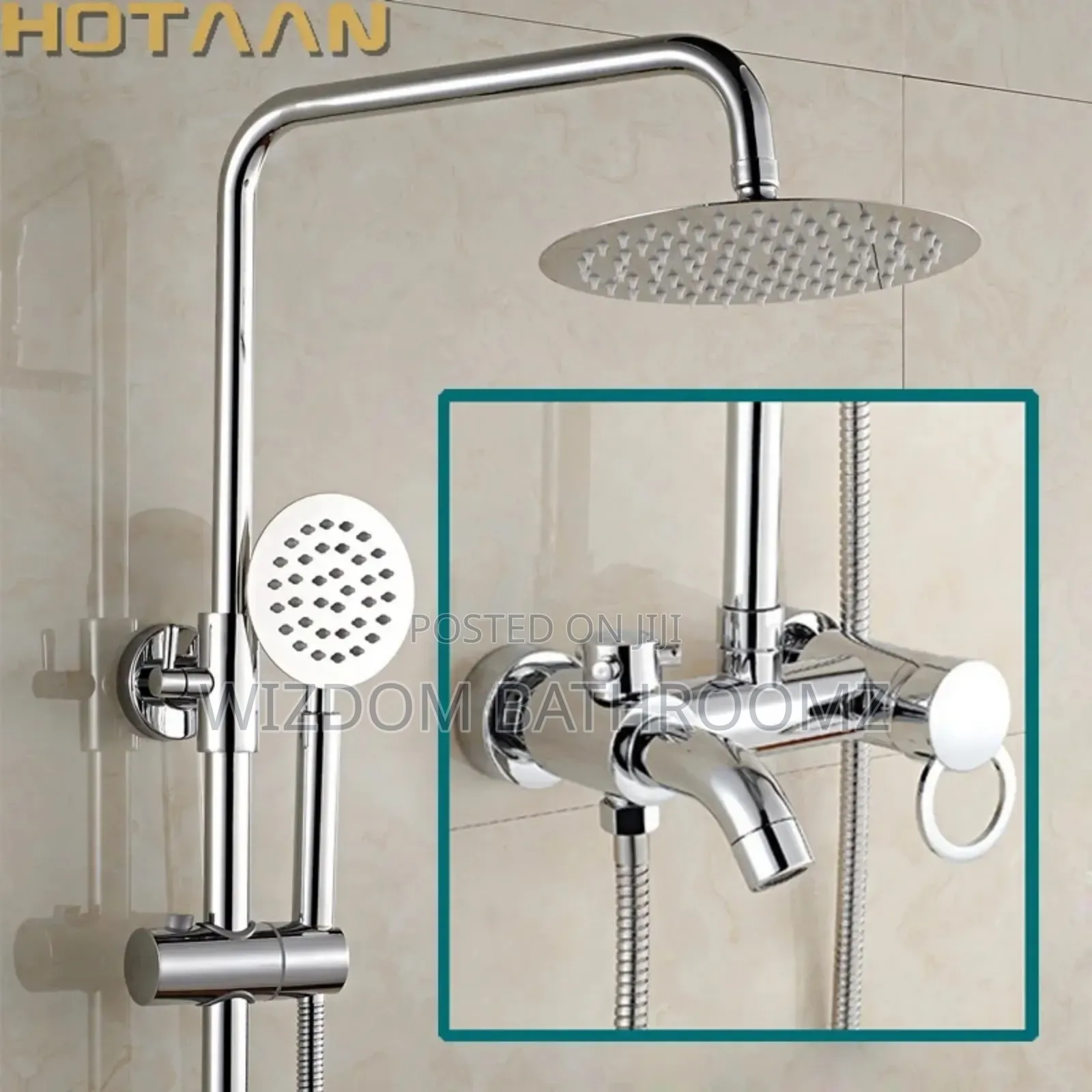 Standing Shower Chrome