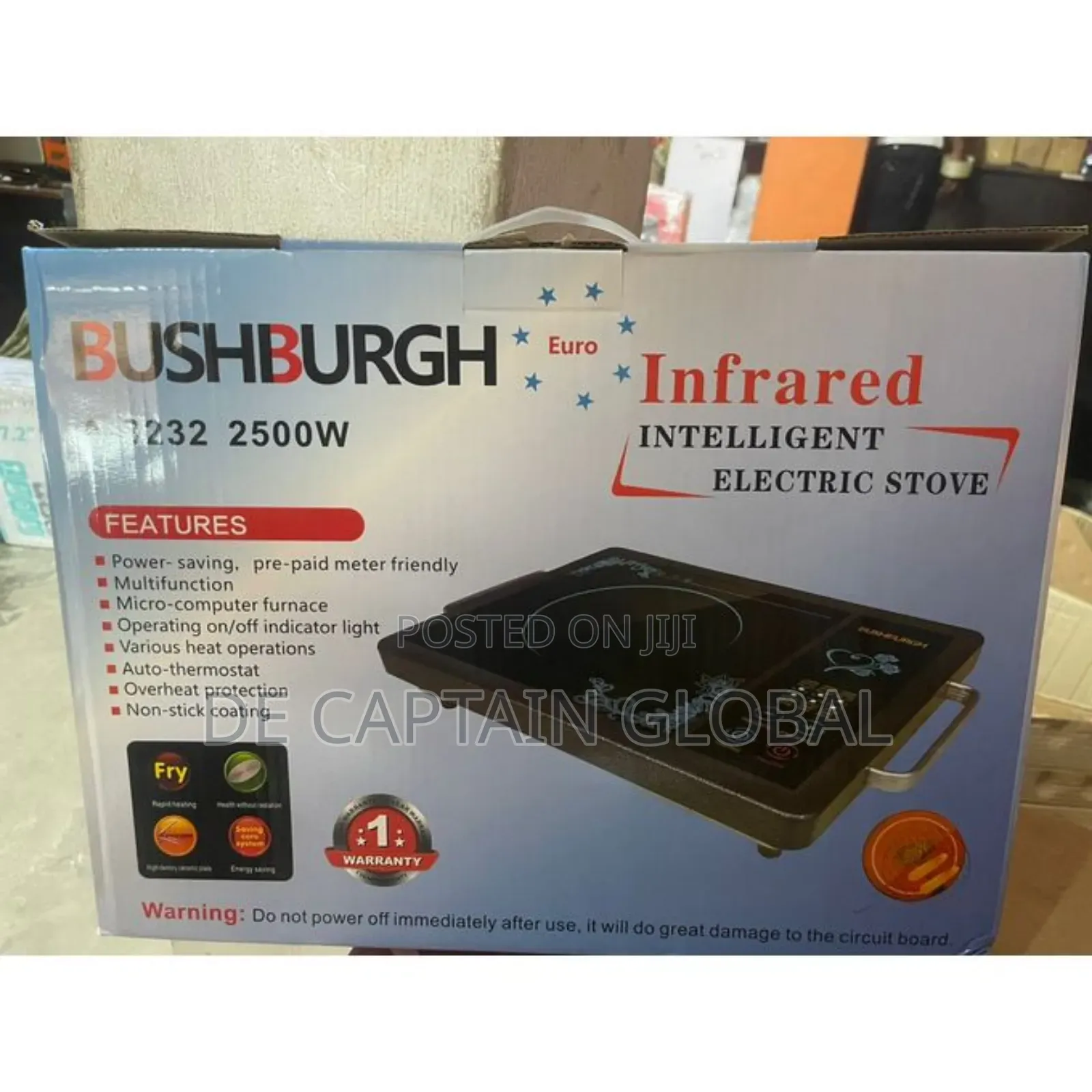 BUSHBURGH Intelligent Infrared Electric Stove - 2500W