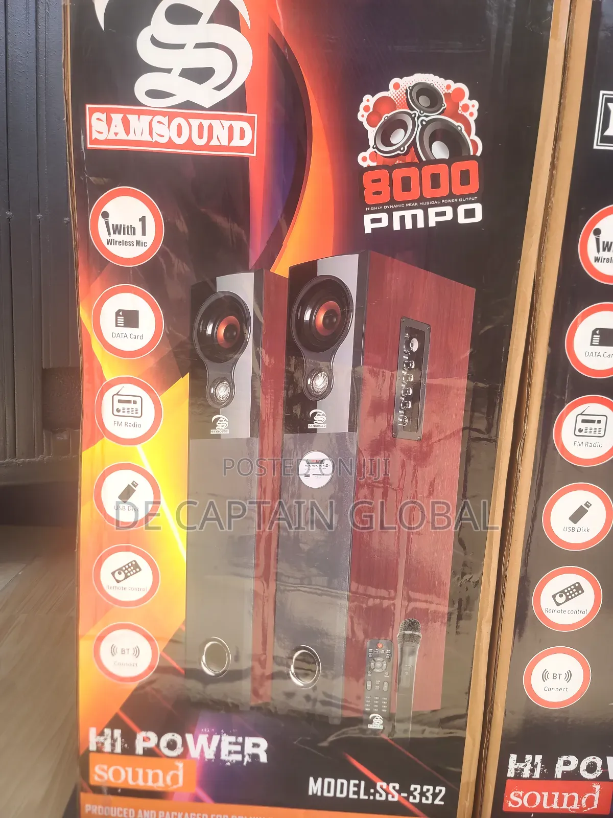 SAMSOUND 2.0 Bluetooth Tower Sound Speakers - SS-332