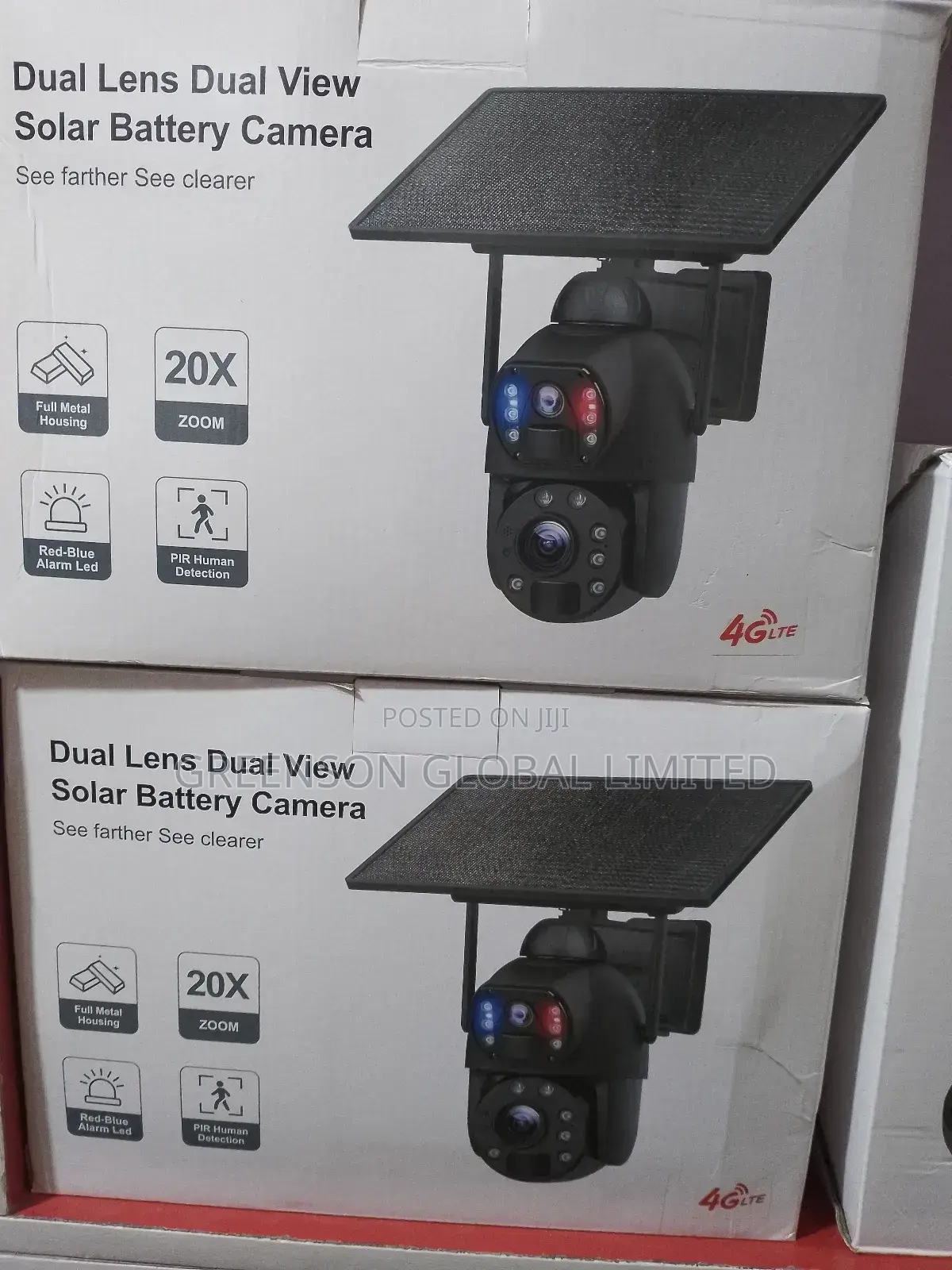 Dual Lens Dual View Solar Battery Camera