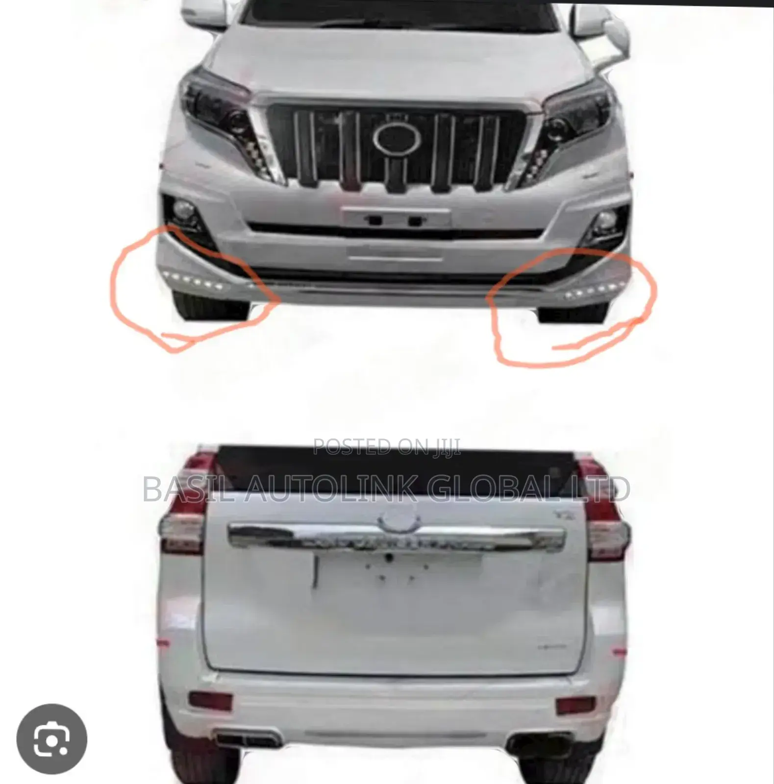Front Spoiler Light Prado 2014