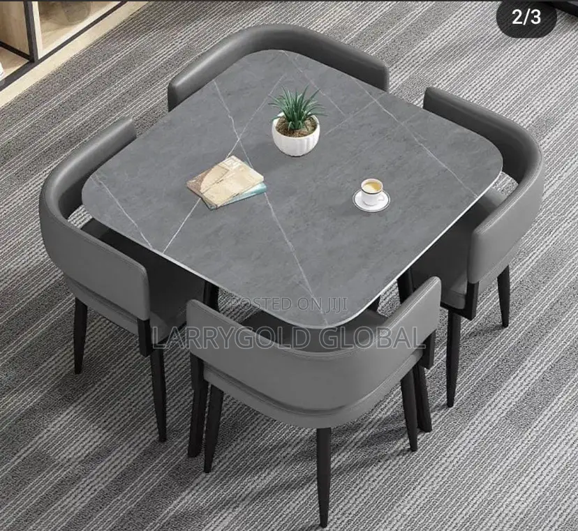 Imported Classic Restaurant Dining Set With 4 Chairs