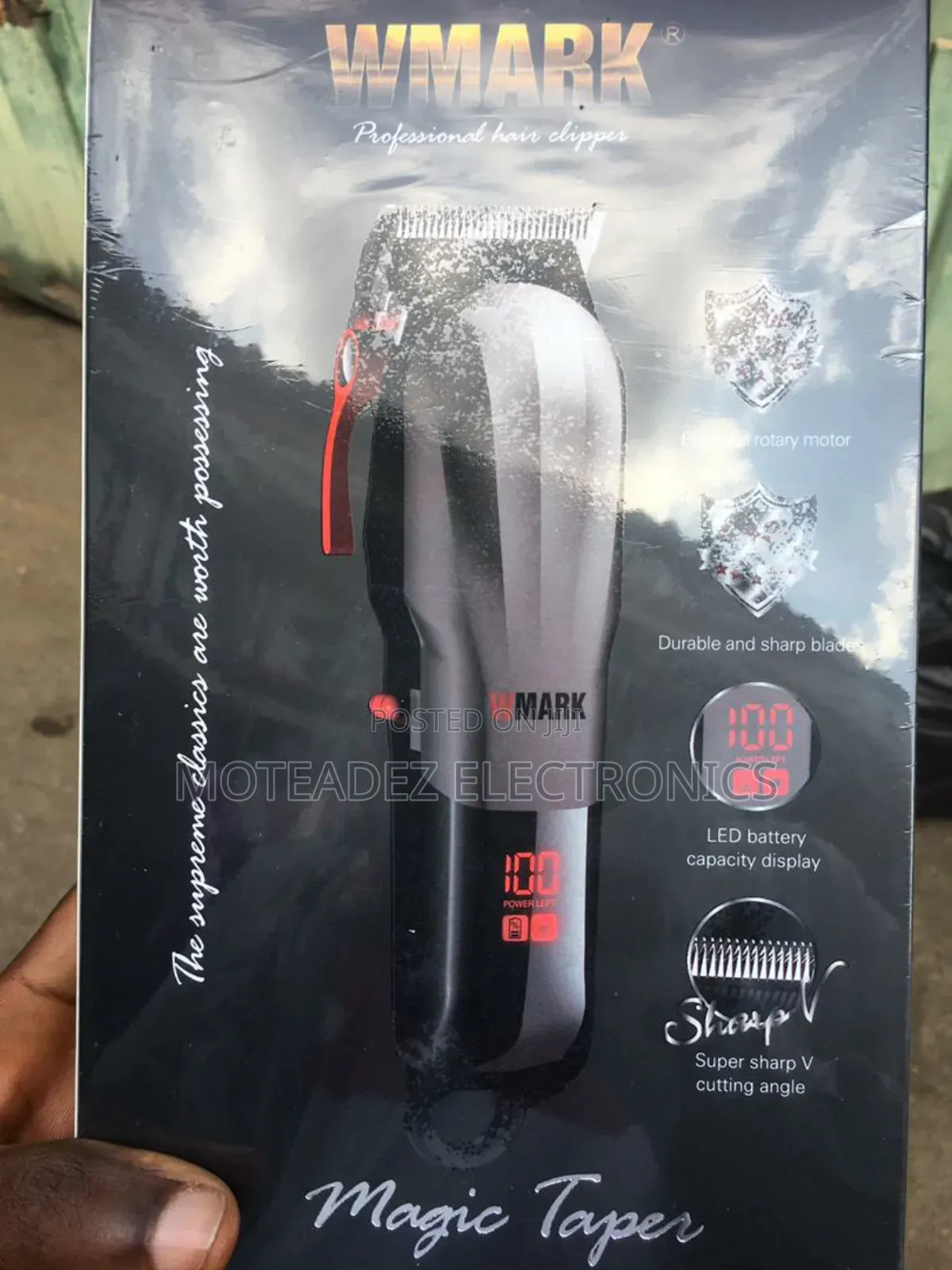 Wmark Magic Taper Rechargeable Cordless Professional Clipper