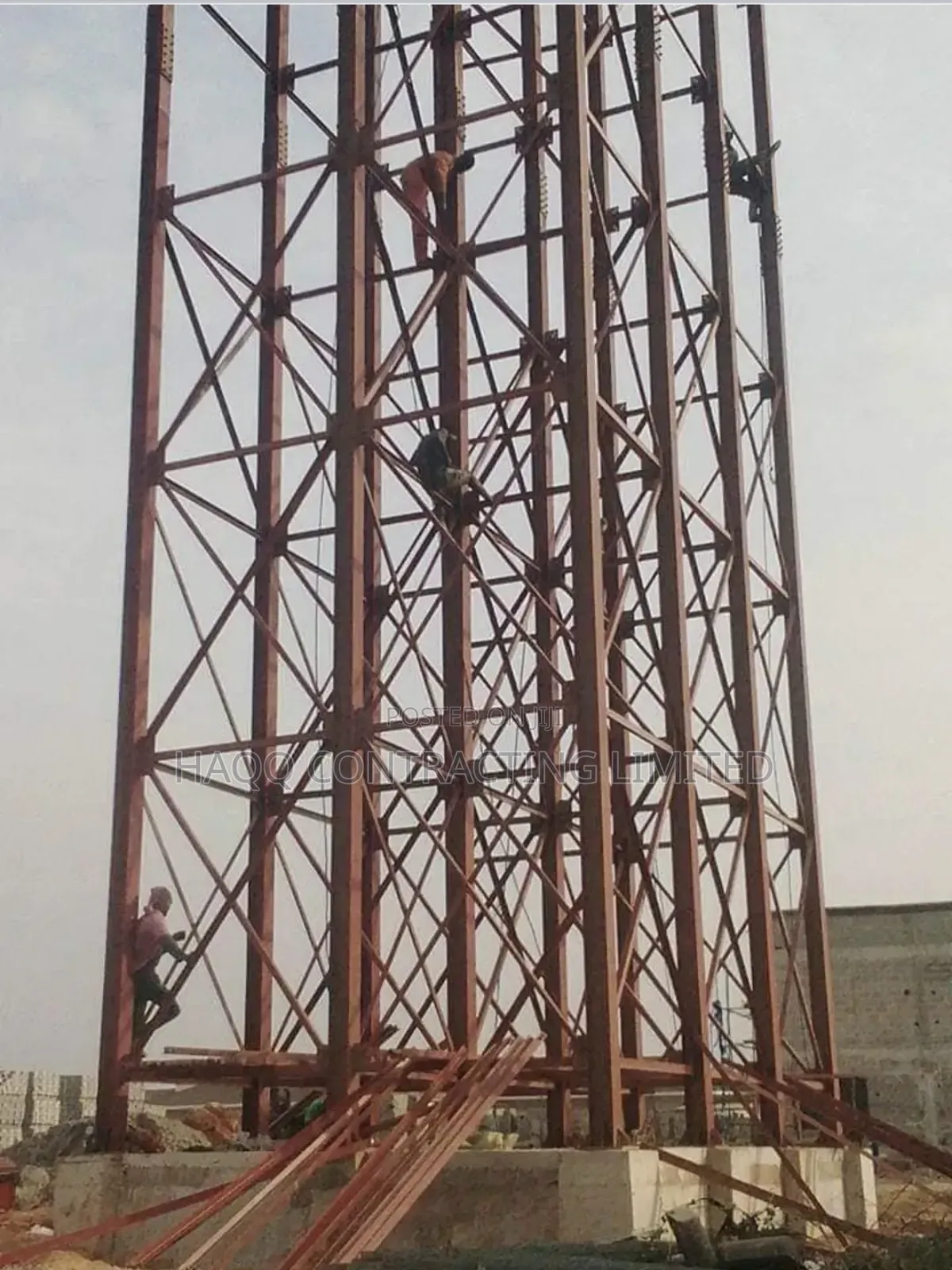 40ft Water Stanchion Fabrication for SMC Panels Water Tank