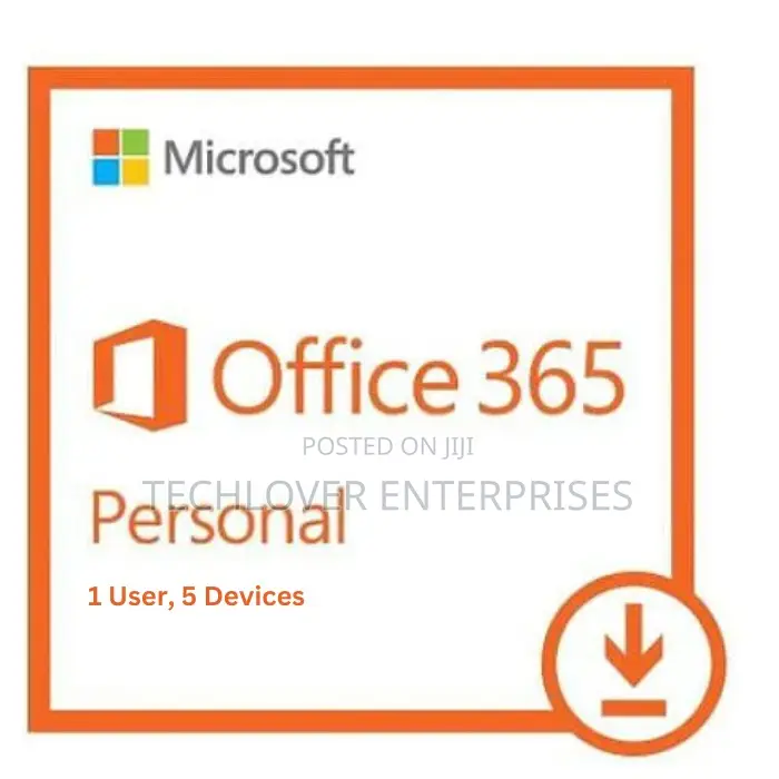 Microsoft Office 365 Personal for 1 User and 5 Devices