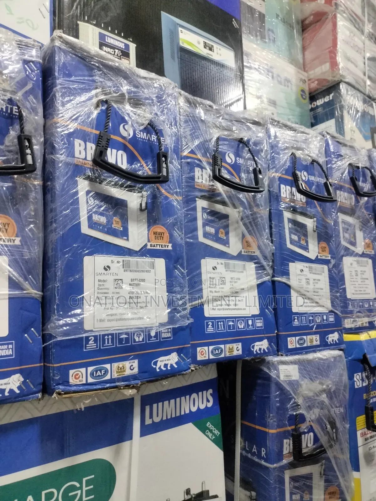 220ah 12v Smarten Tubular Battery