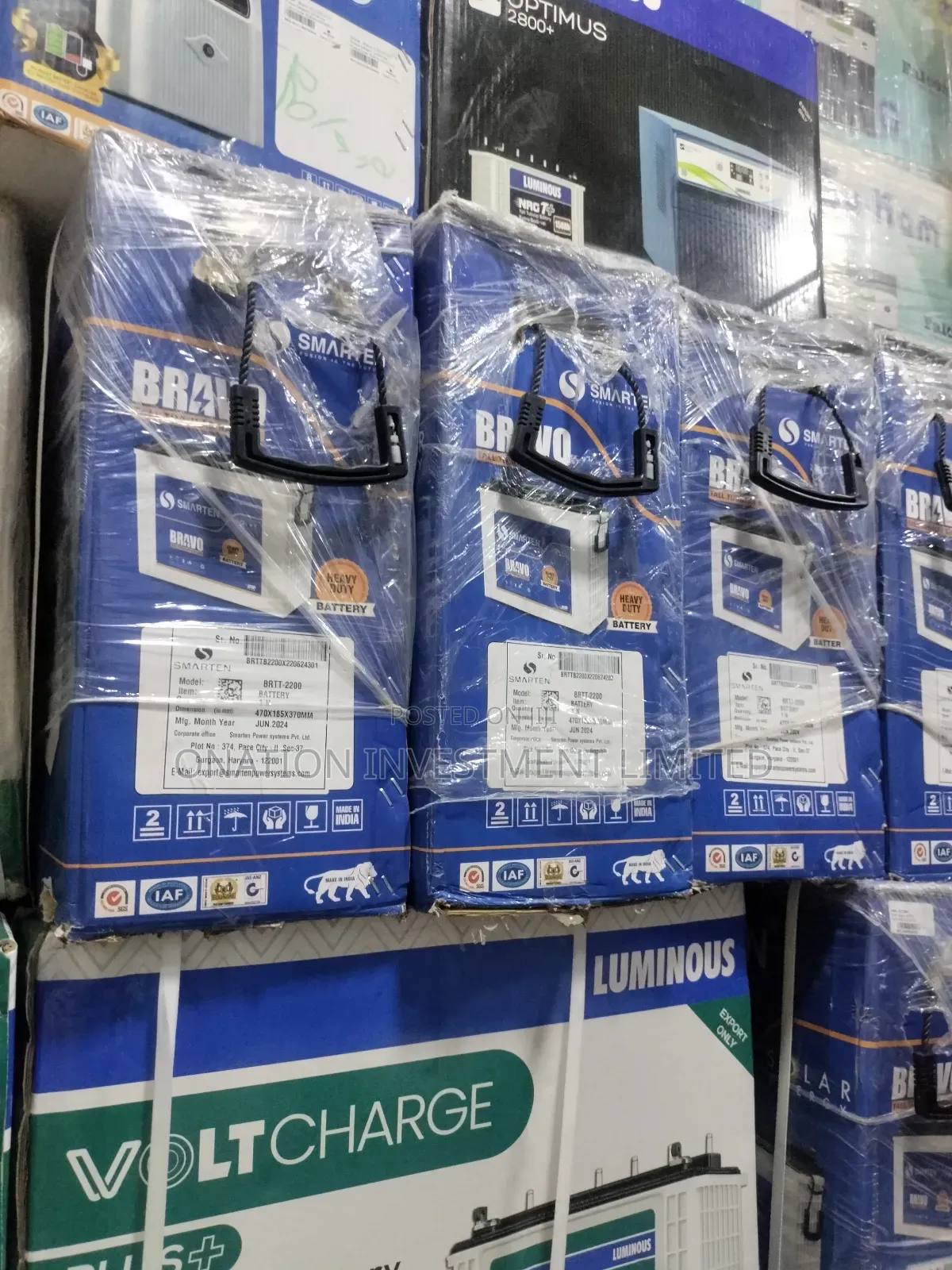220ah 12v Smarten Tubular Battery