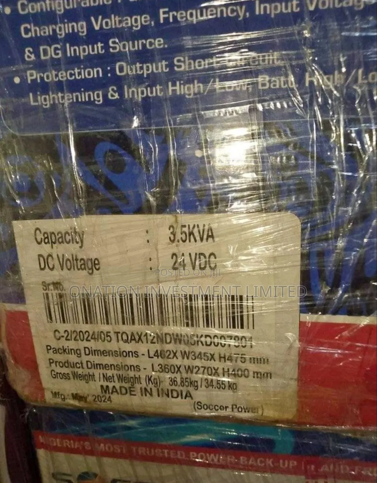 3.5kva 24v Soccer Power Solar Inverter